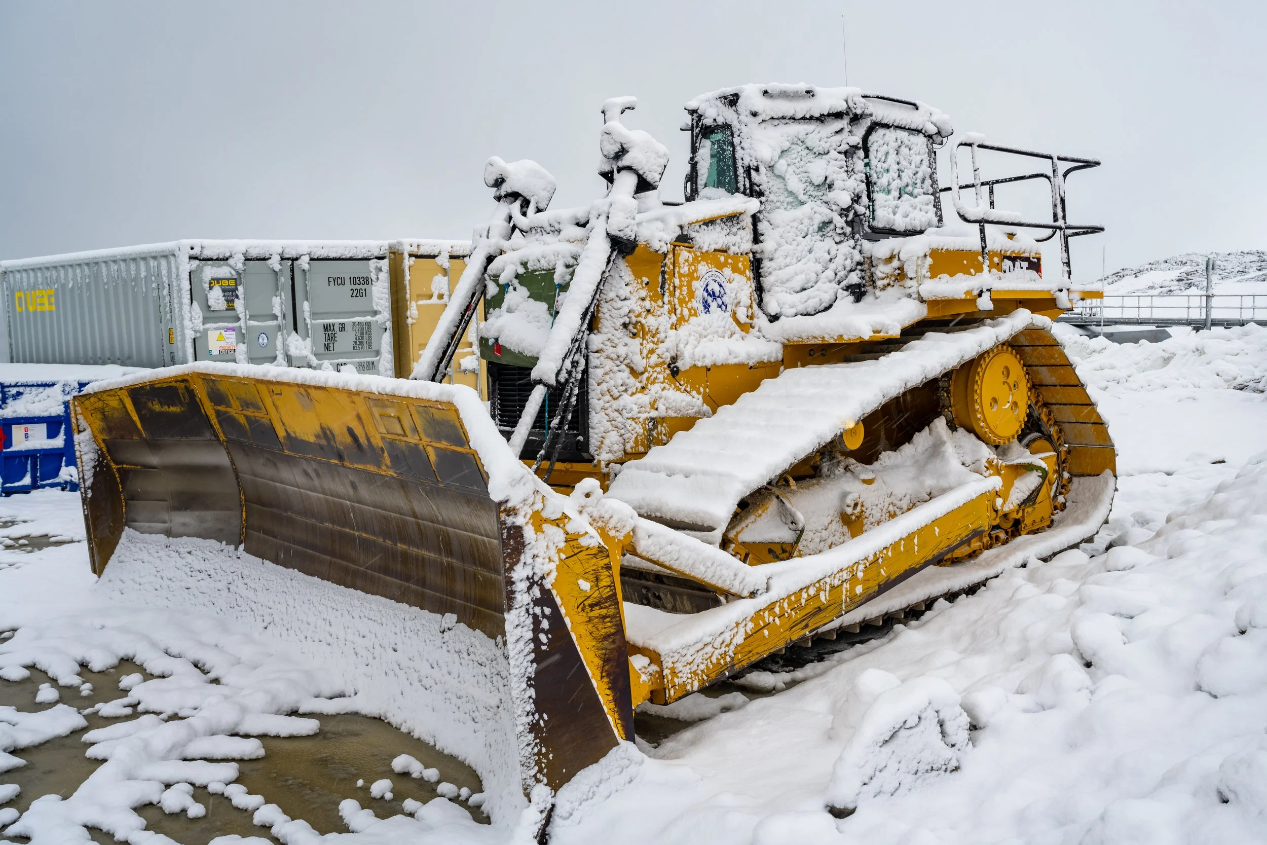 C66 - Large Dozer after a January snow storm