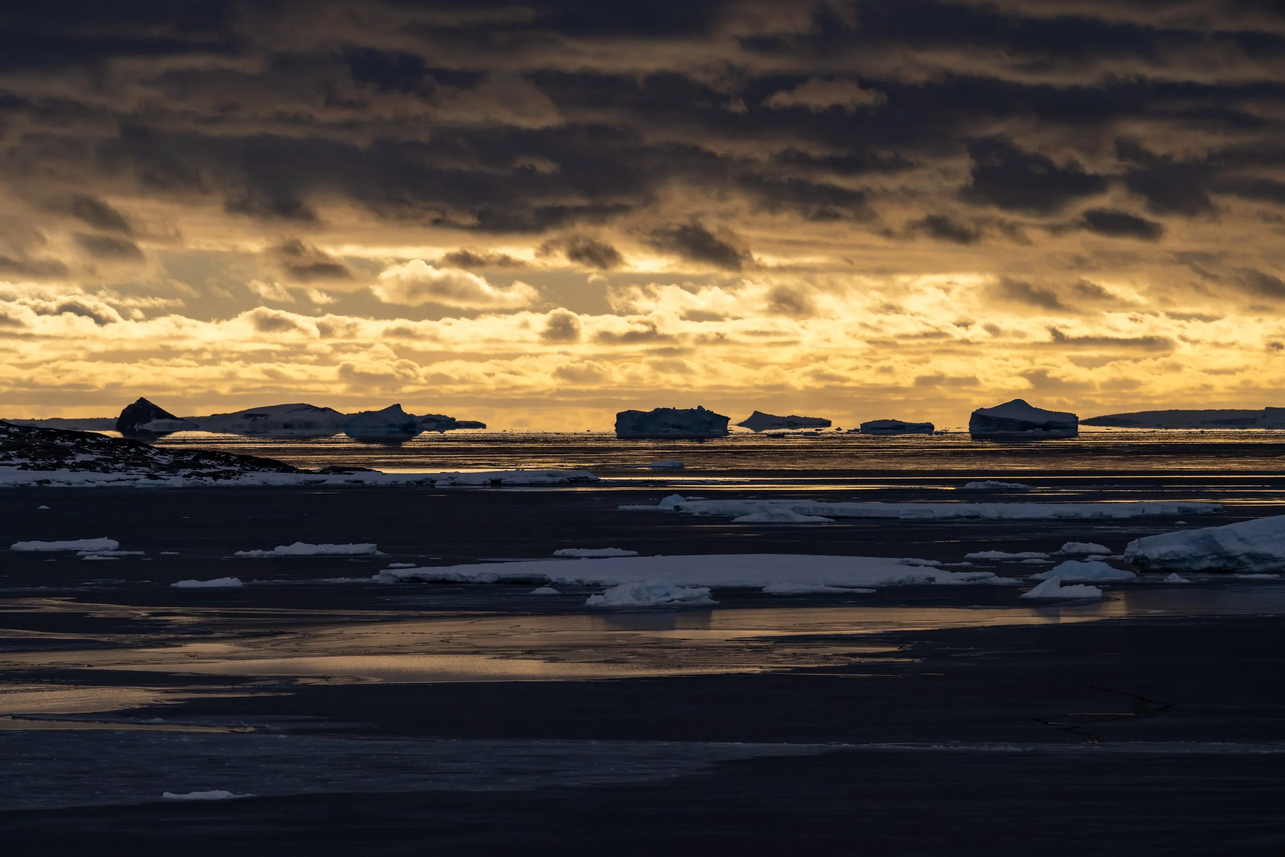 C132 - Sunset over Newcomb Bay from Casey Station