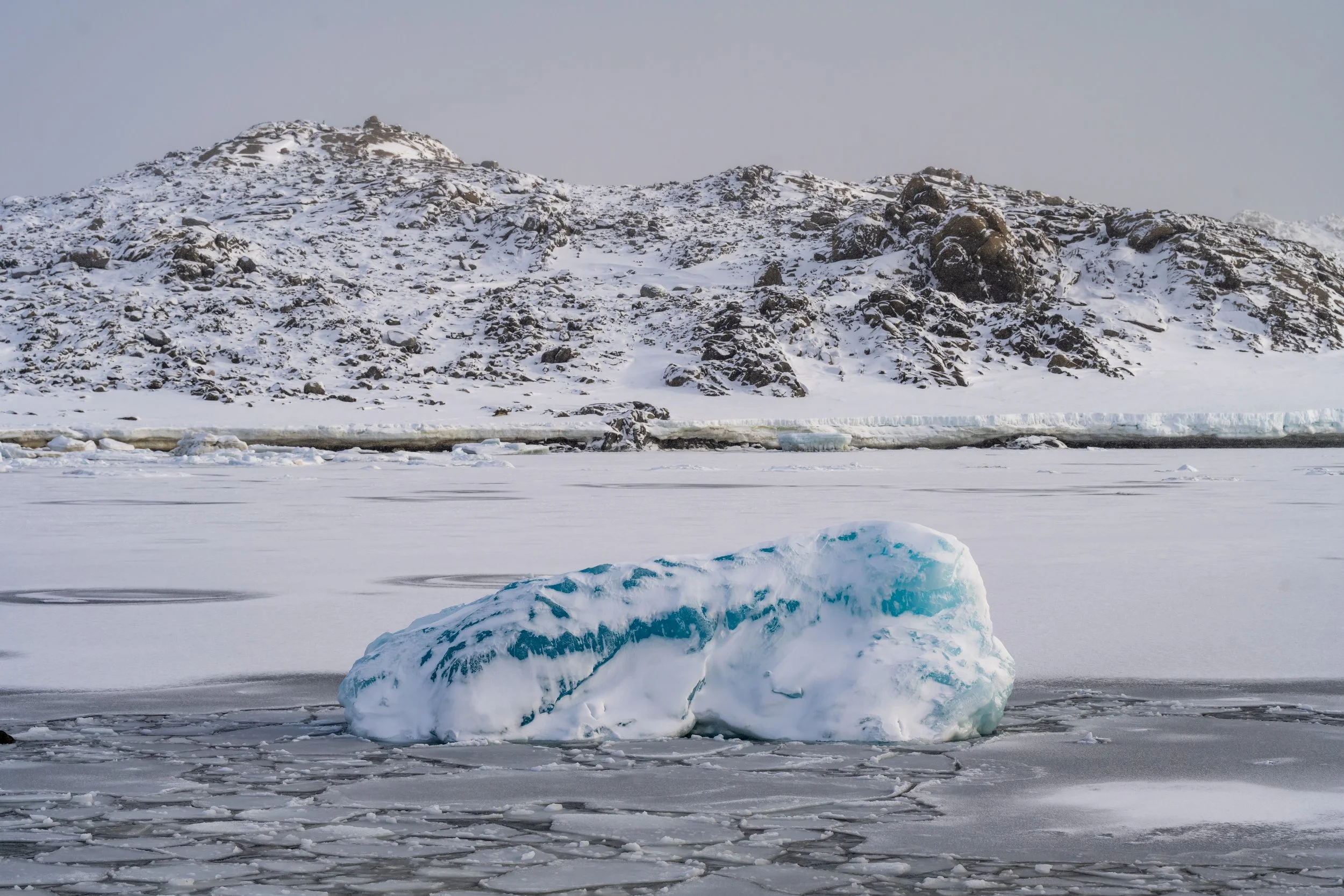 C148 - Small ice berg in a bay on the northern part of the Browning Peninsula around 32km south of Casey Station