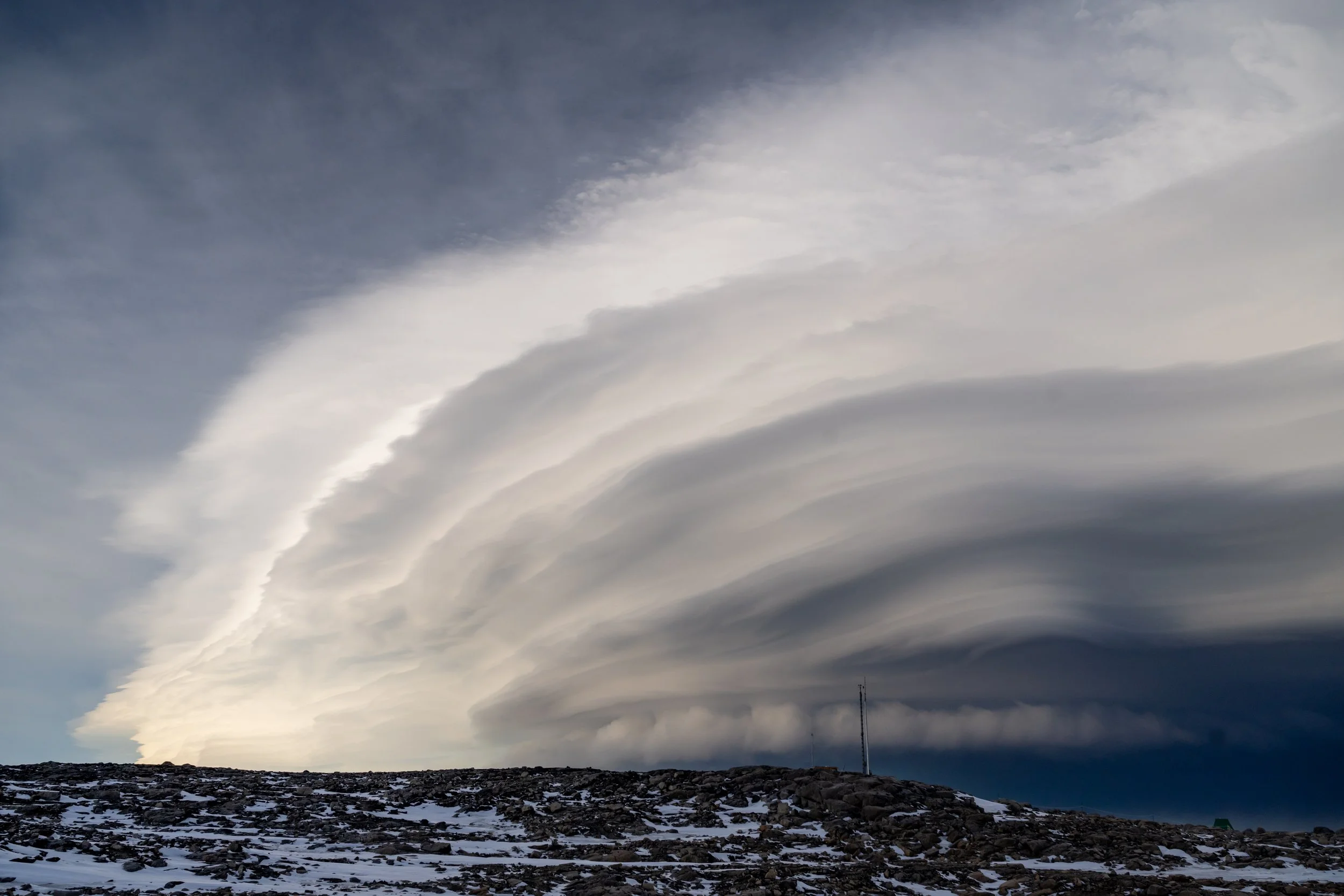 C155 - Multi layer lenticular cloud to the south of Casey Station