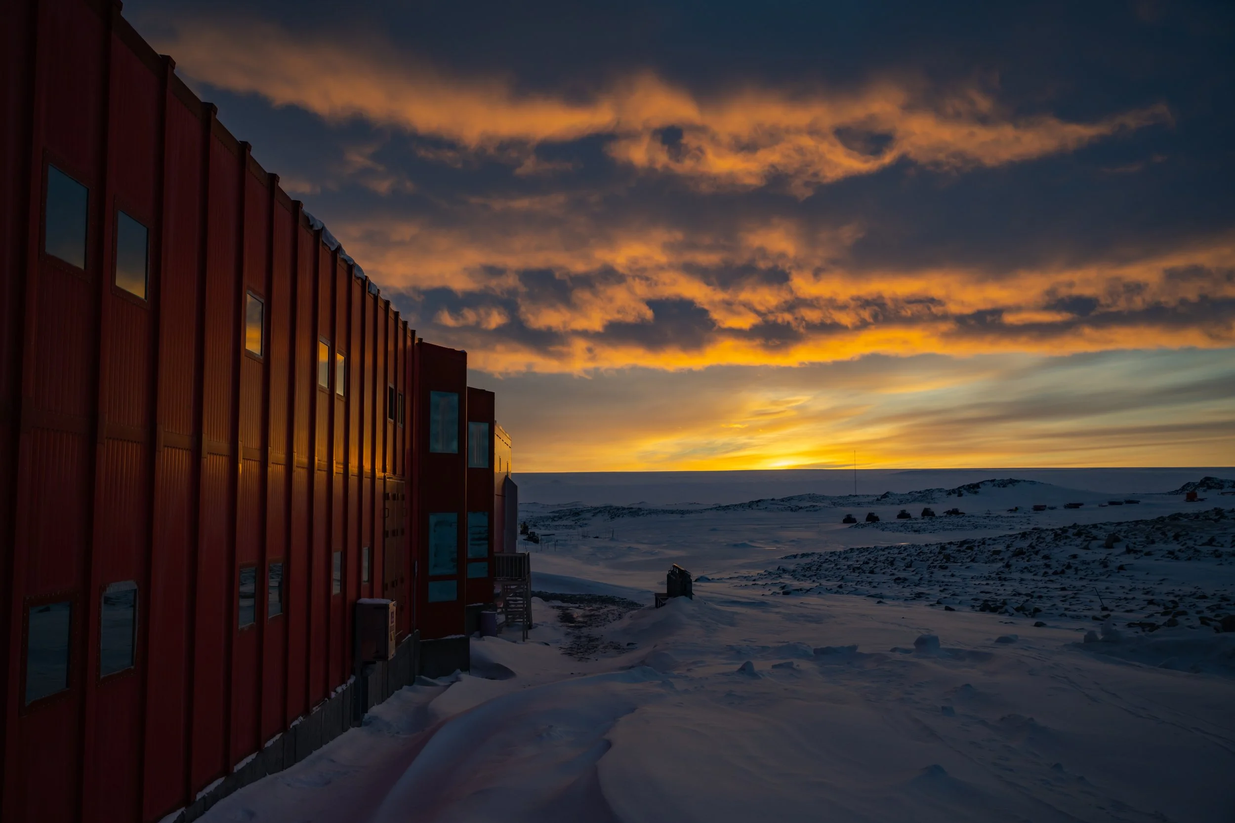 C166 - 9:09 am Sunrise taken at the back (southern side) of The Casey Red Shed
