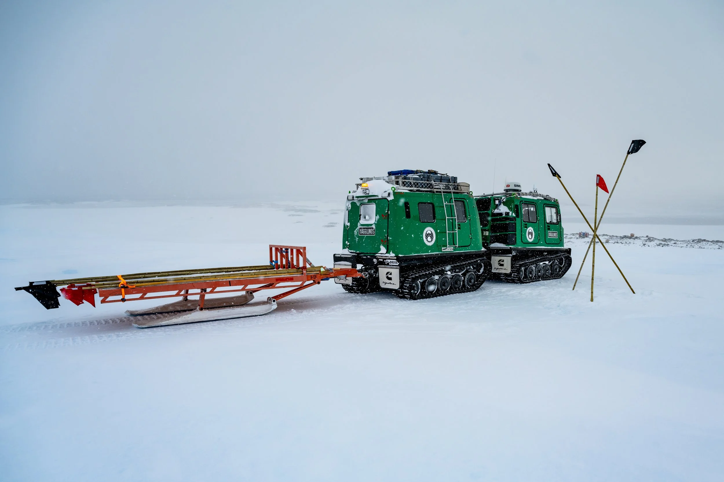 C180 - Helping FTO (Field Training Officer) Flynn put out new flagged canes on the route to Jack's Donga