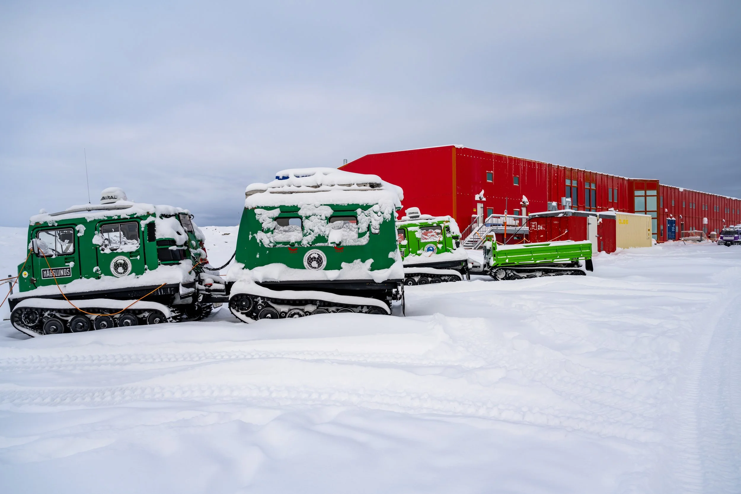C198 - Casey Station after a overnight snow event