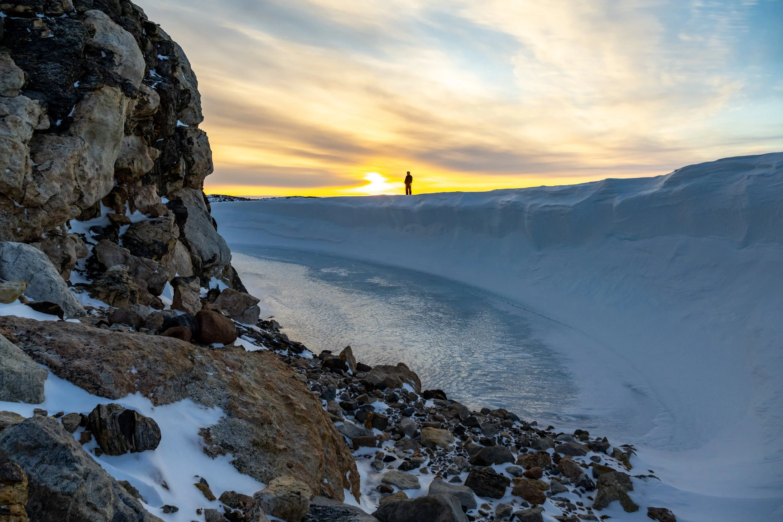 C272 - Sunset over Tiger Rock on the Mitchell Peninsula