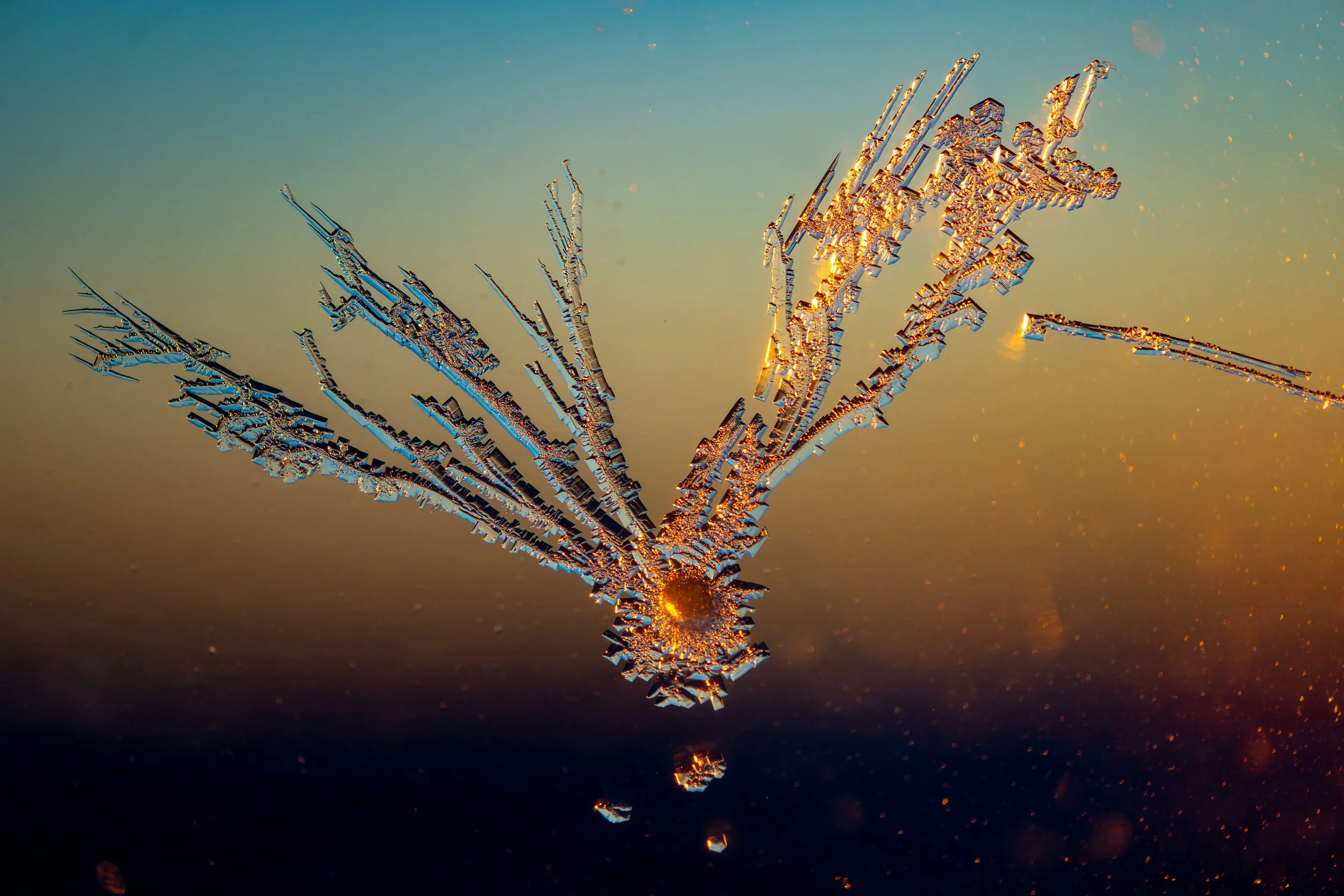 C314 - Ice Crystals on the inside of the triple glazed windows 