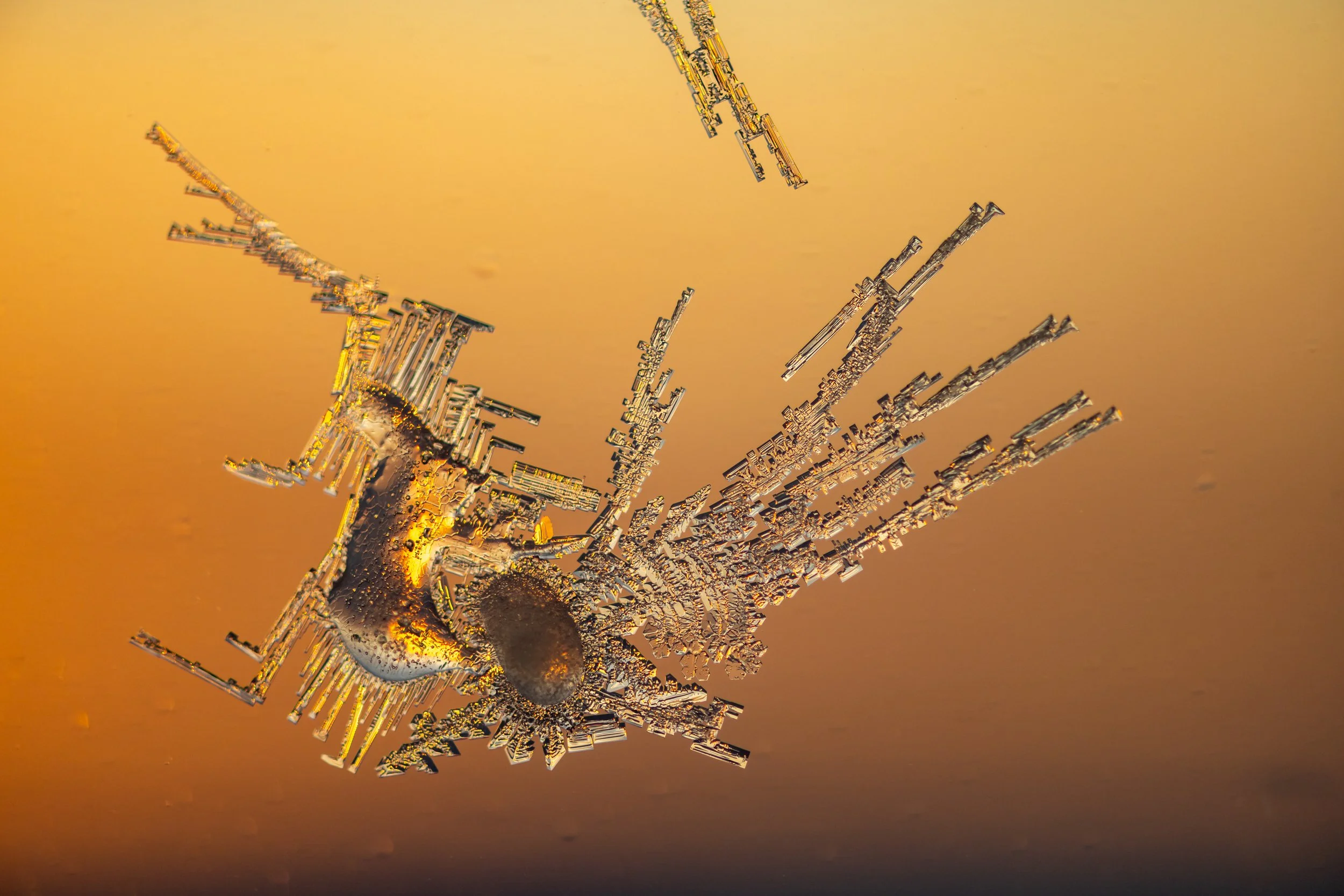 C323 - Ice Crystals on the inside of the triple glazed windows