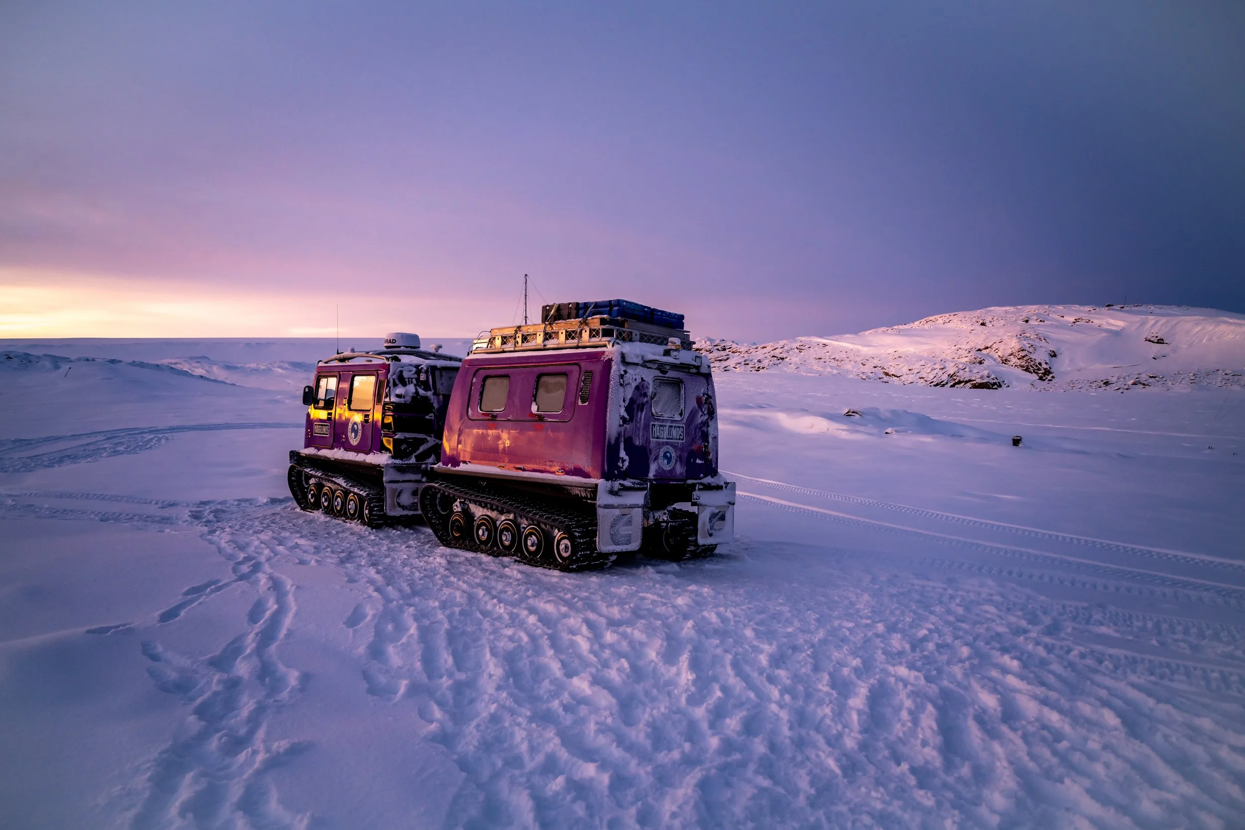 C332 - 5th of June 9:38 am - Pastel colours of sunrise at 'Wilkes Hilton on the Clark Peninsula
