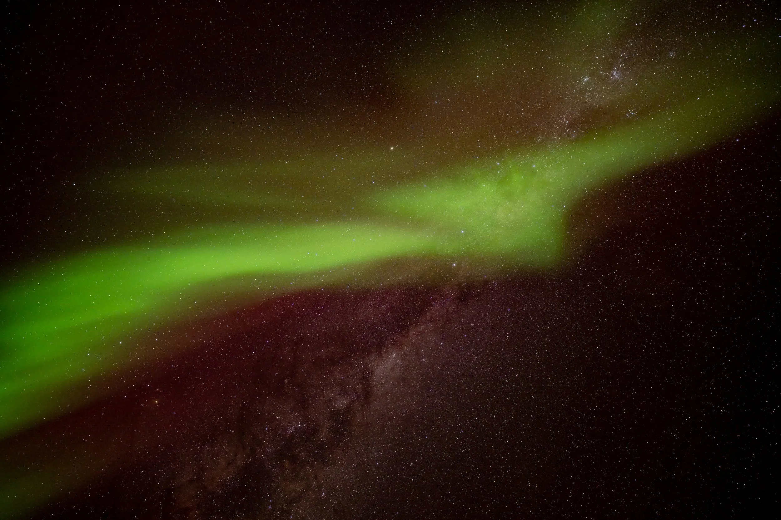 C361 - 25th of June 8:33 pm - Aurora and Milky Way directly overhead