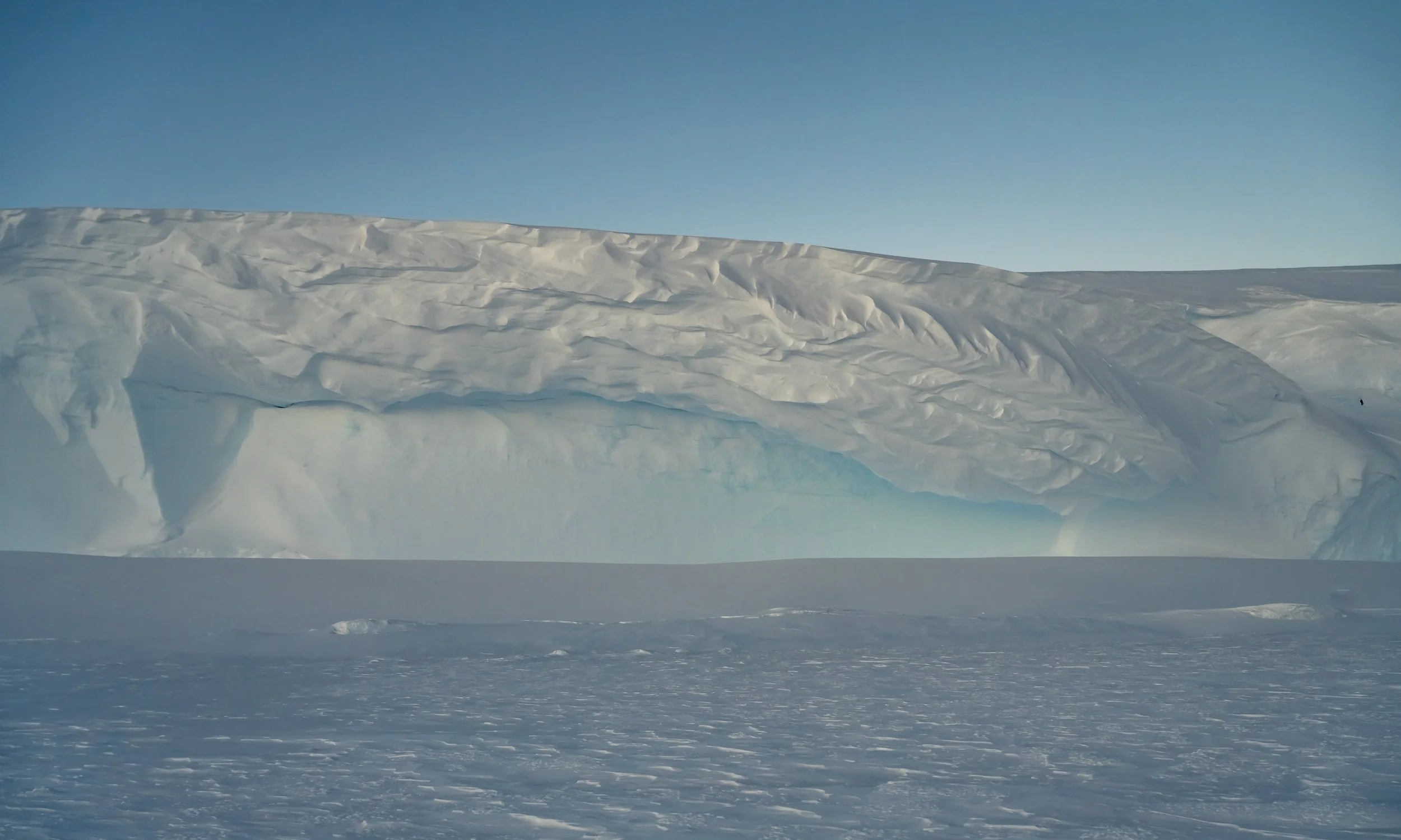 C403 - 10th of July 11:42 am - Shadows on Ice cliffs in Sparkes Bay 