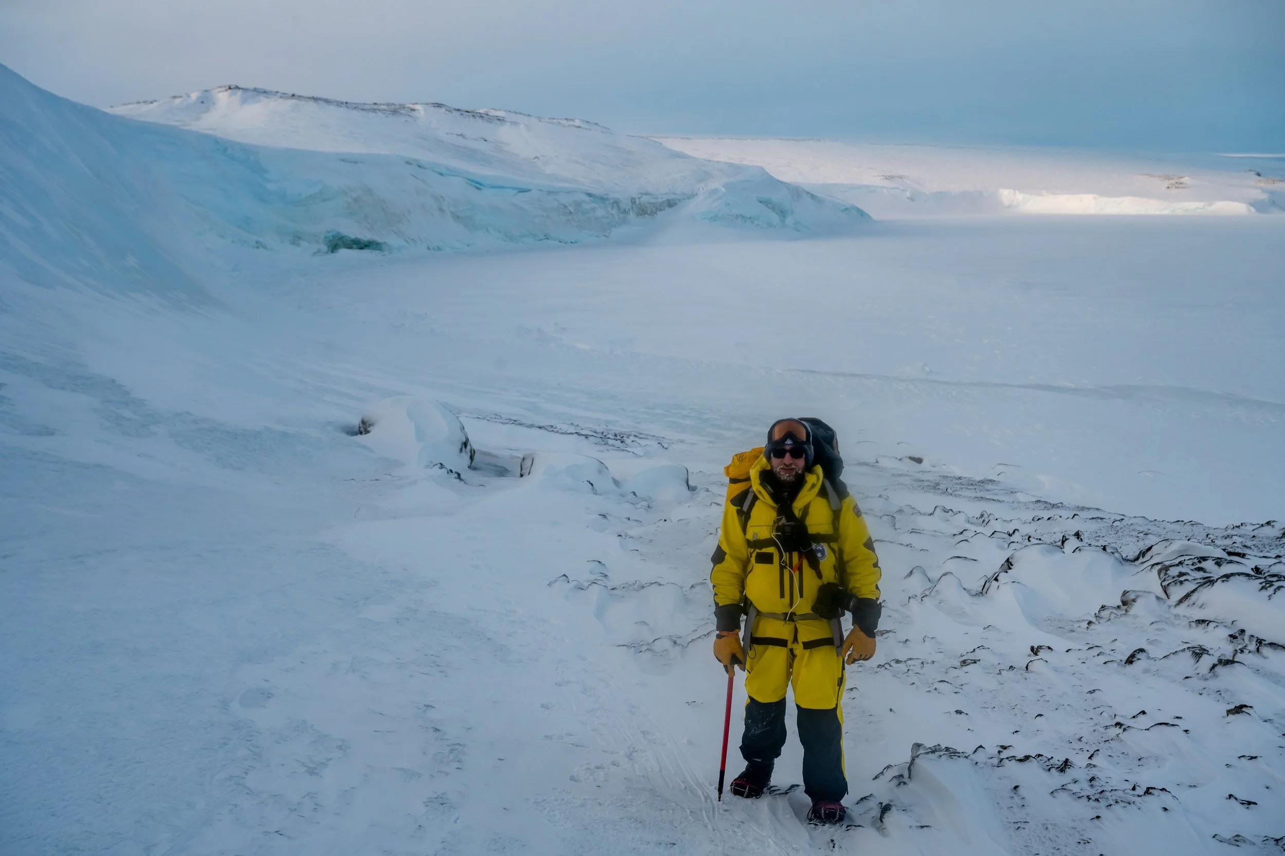 C404 - 10th of July 1:49 pm - Ice cliffs  and sea ice of Penney Bay 