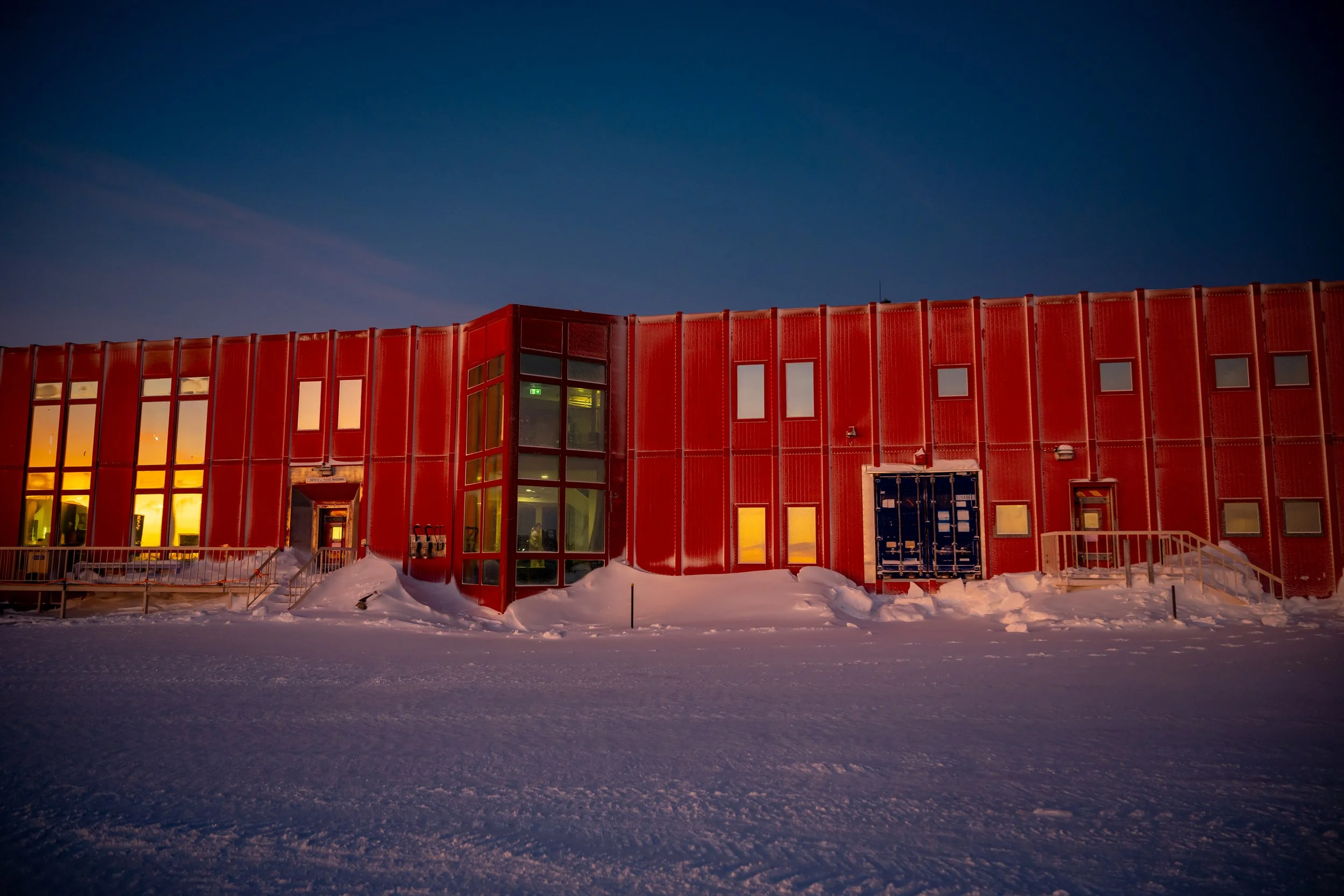 C419 - 16th of July 9:38 am - Sunrise colours on the Red Shed