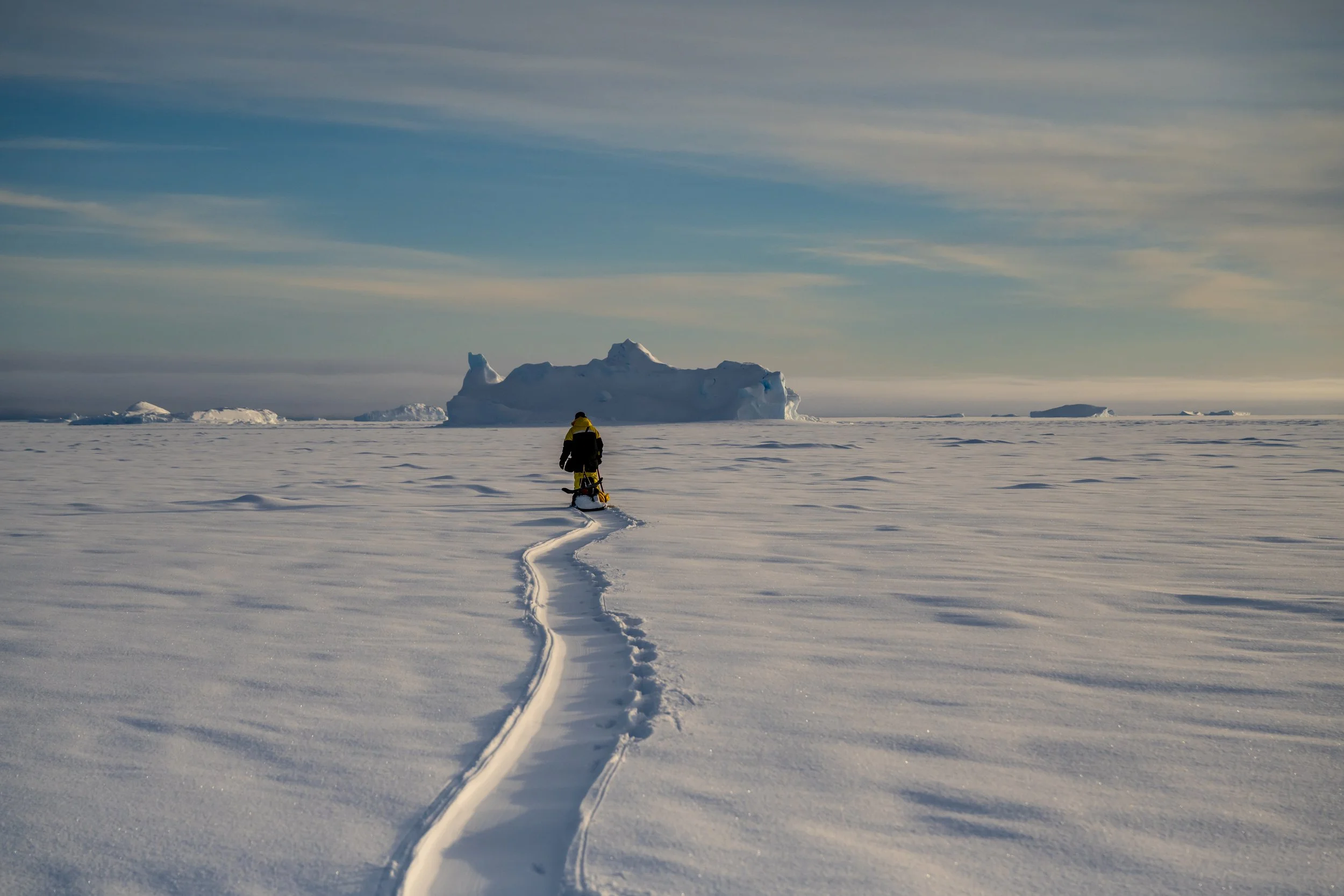 C440 - 7th of August 12:45 pm - Walked on the  sea ice amongst the Swain Group of islands, to this big grounded ice berg