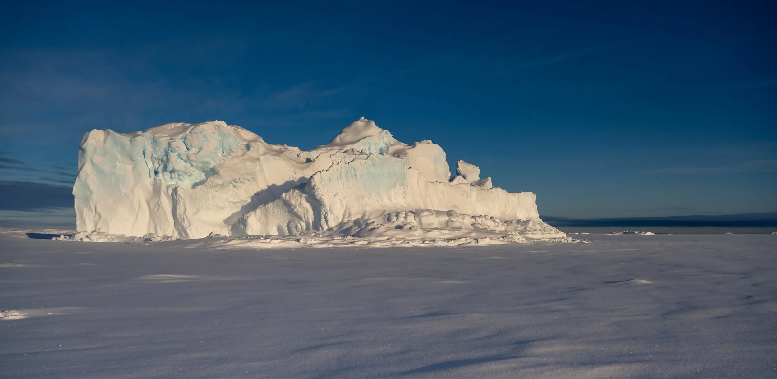C451 - 7th of August 1:24 pm - Walked on the  sea ice amongst the Swain Group of islands, to this big grounded ice berg