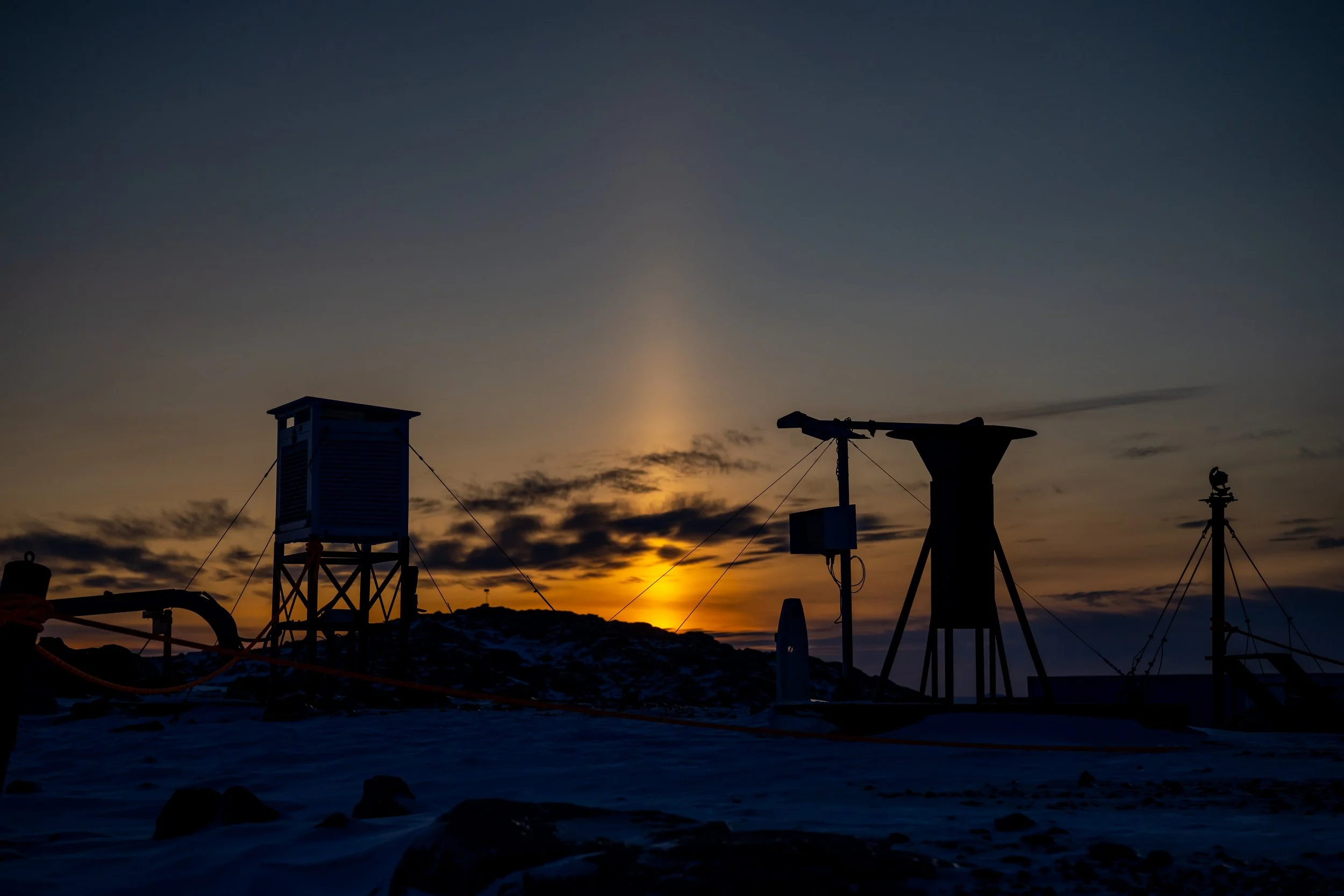 C459 - 28th of August 5:16 pm - Solar pillar after sunset