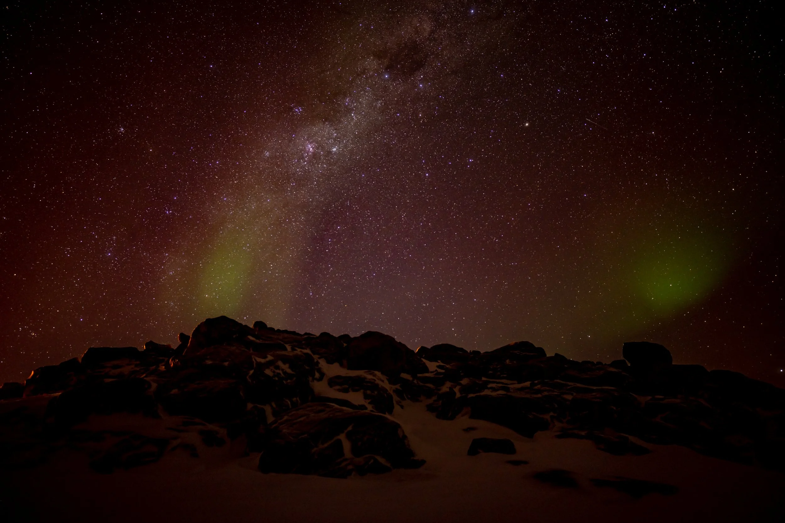 C460 - 2nd of August 11:27 pm - Overhead Aurora through the Milky Way