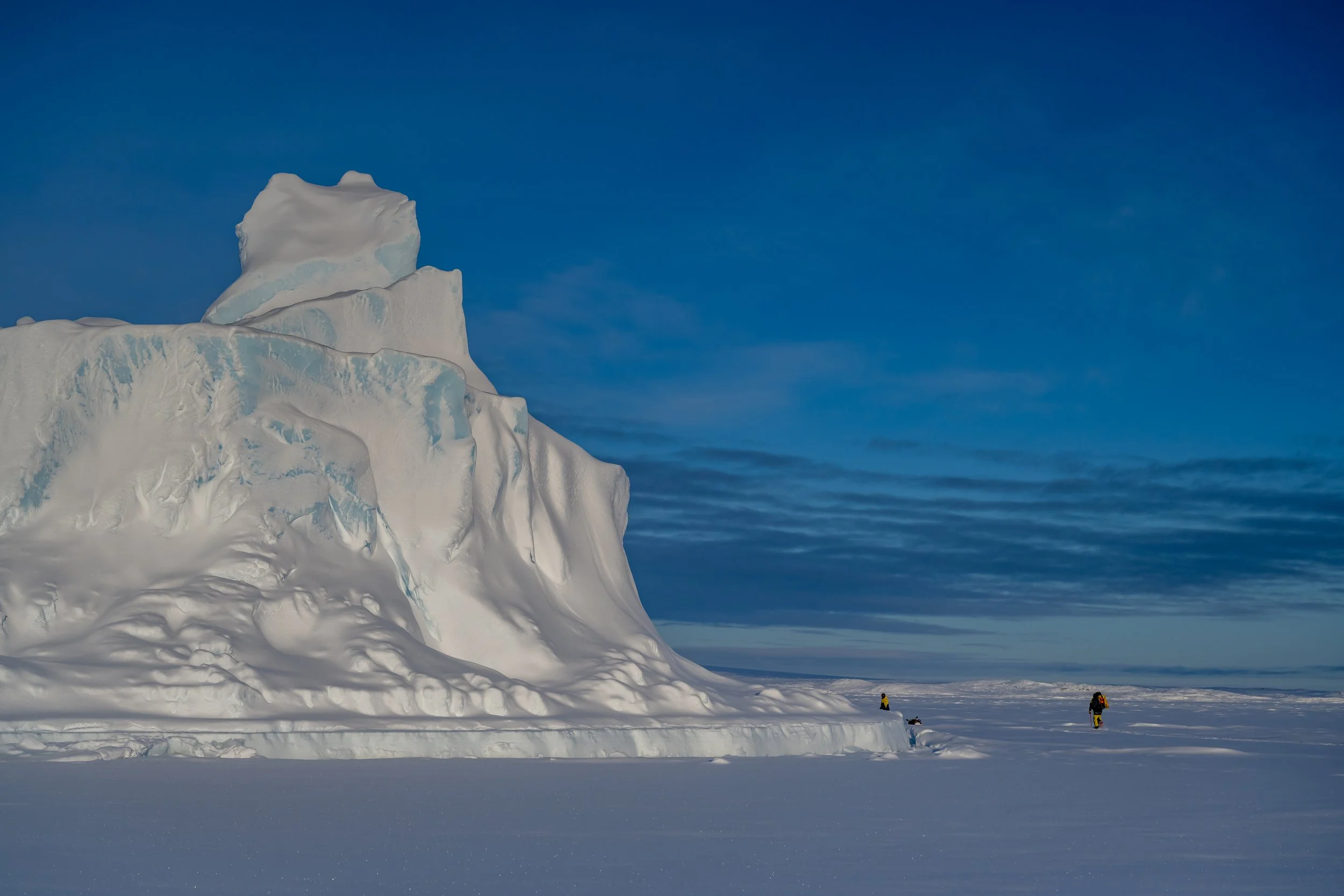C472 - 7th of August 1:34 pm - Walked on the  sea ice amongst the Swain Group of islands, to this big grounded ice berg