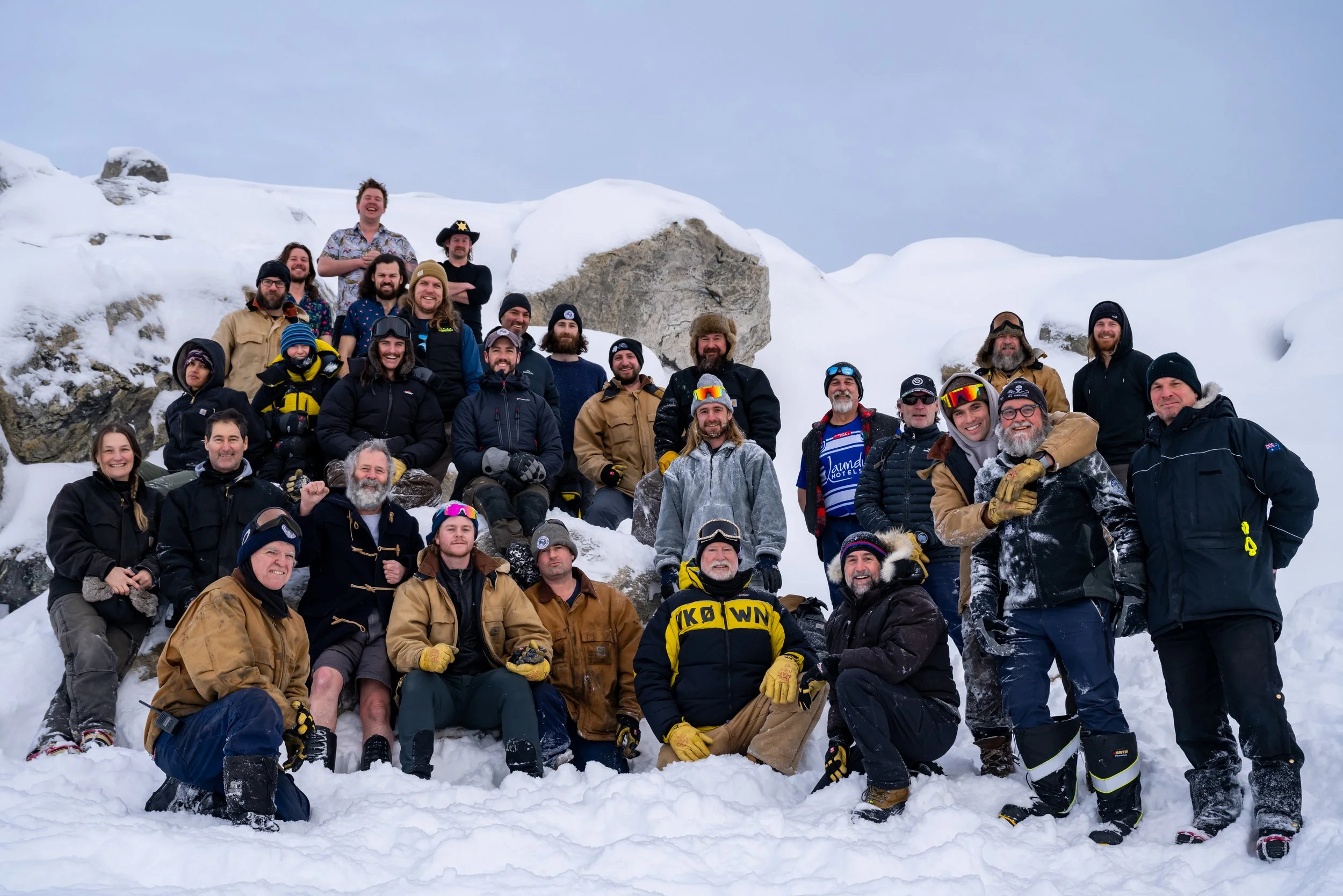 C480 - 6th of August noon - Group Photo of ANARE 75 Winter expeditioners