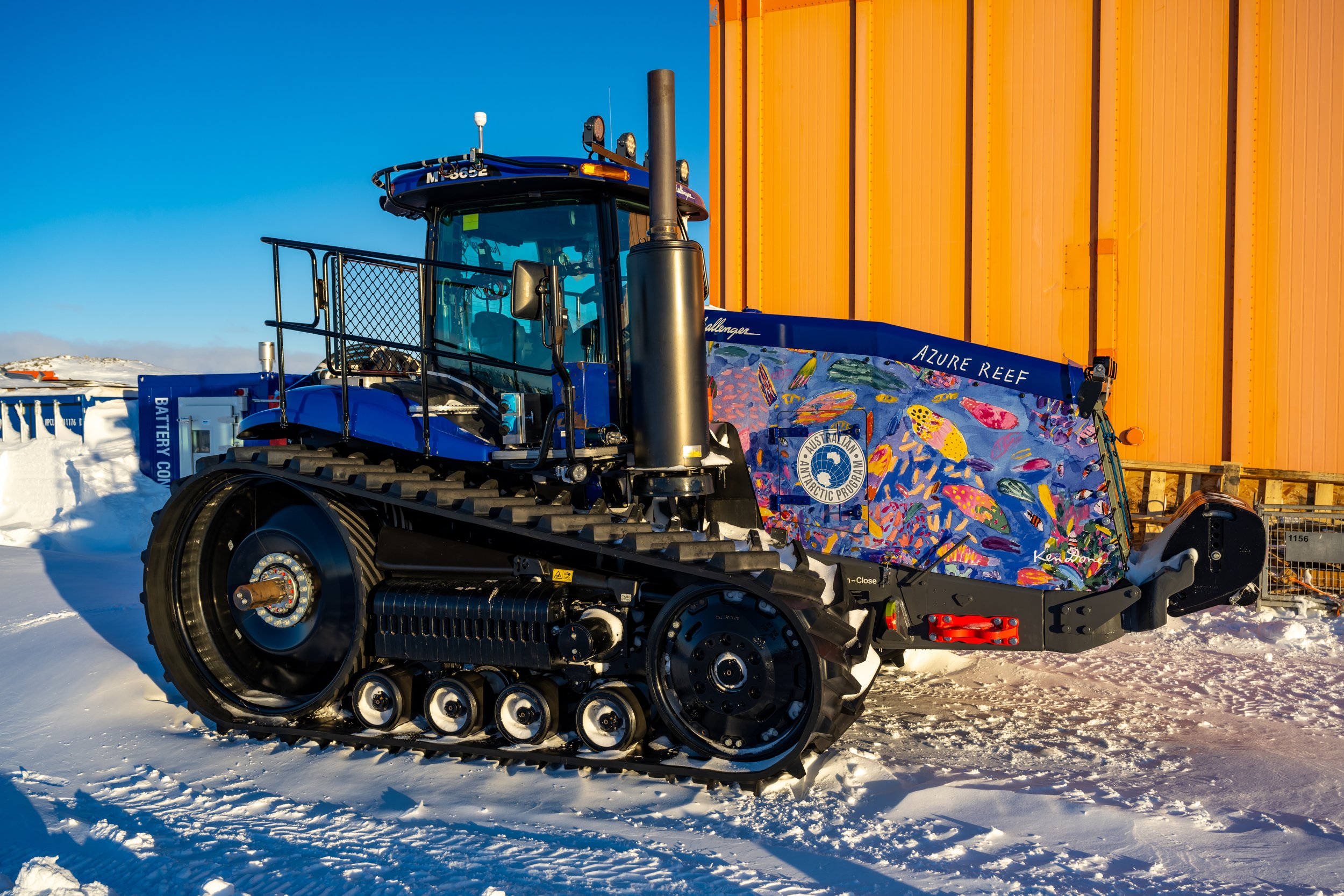 C505 - 7th of September 4:19 pm - One of the new tractors for the Million Year Ice Core Project