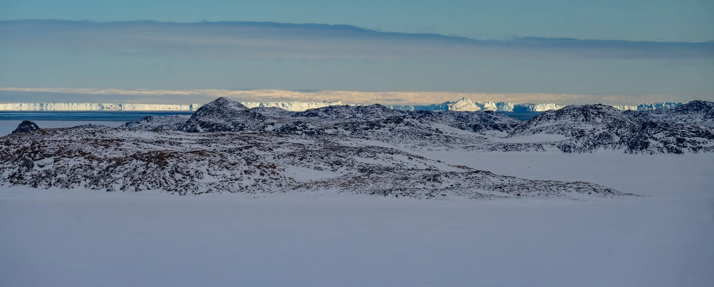 C513 - 22nd of September 1:35 pm - View to the south from Robinson Ridge towards the Vanderford and Peterson Glaciers