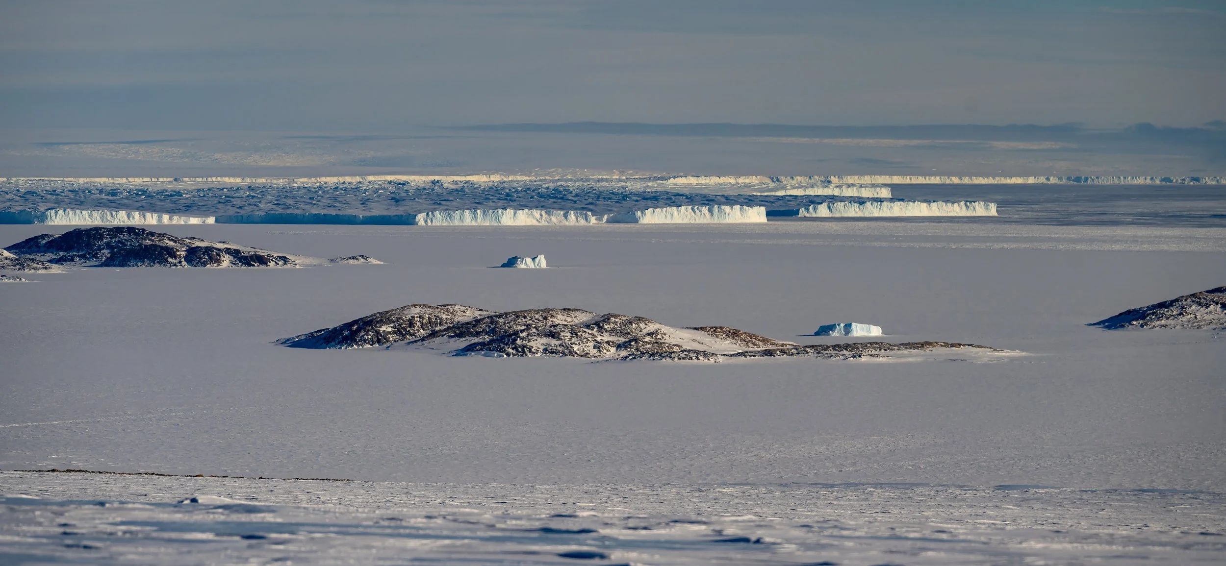 C530 - 26th of September 2:42 pm - View from Robinson Ridge over Penney Bay to the Peterson and Vanderford Glaciers