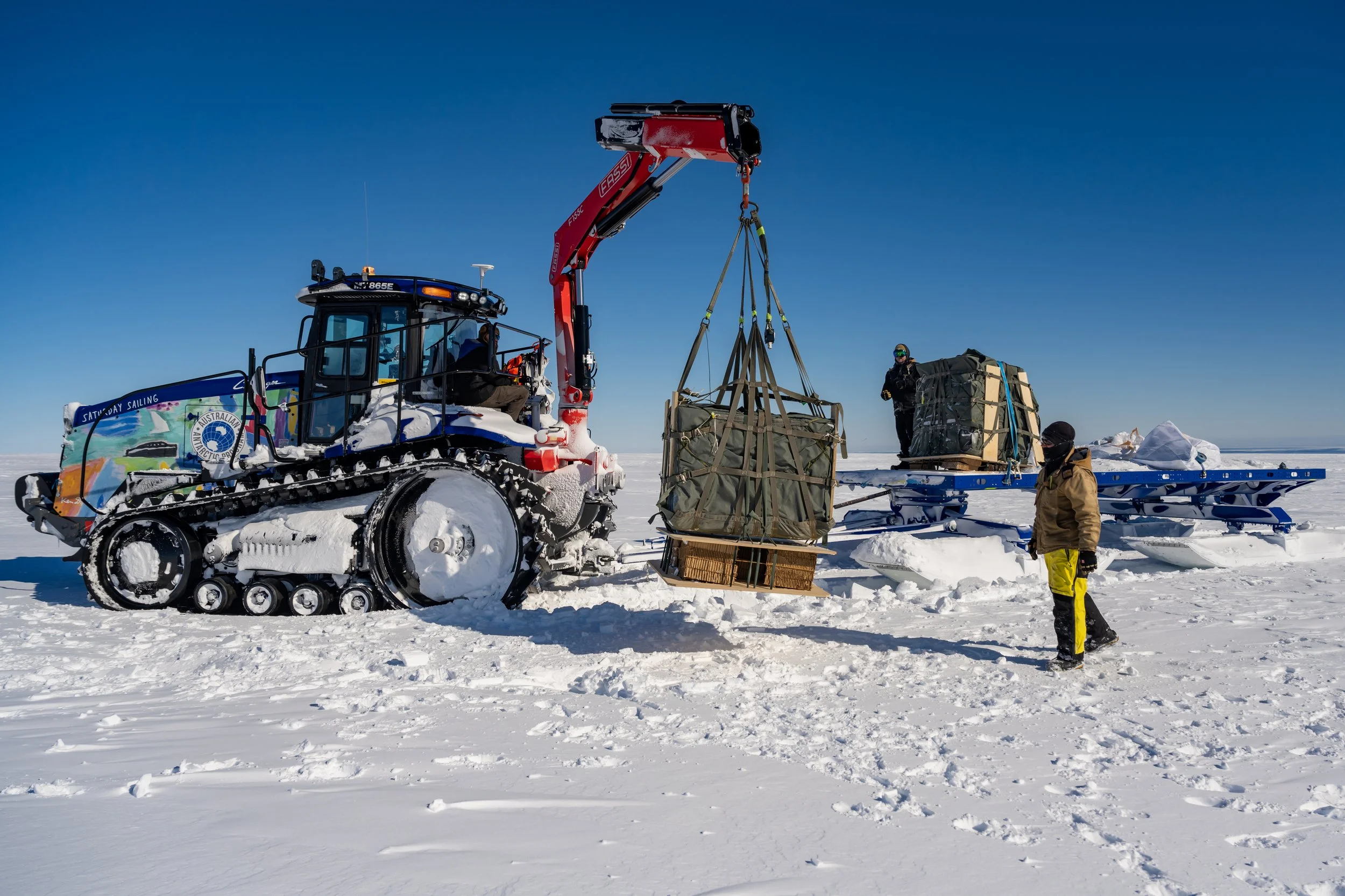C536 - 4th of October 1:05 pm - Packages being retrieved after the RAAF C17 A Globemaster III airdrop