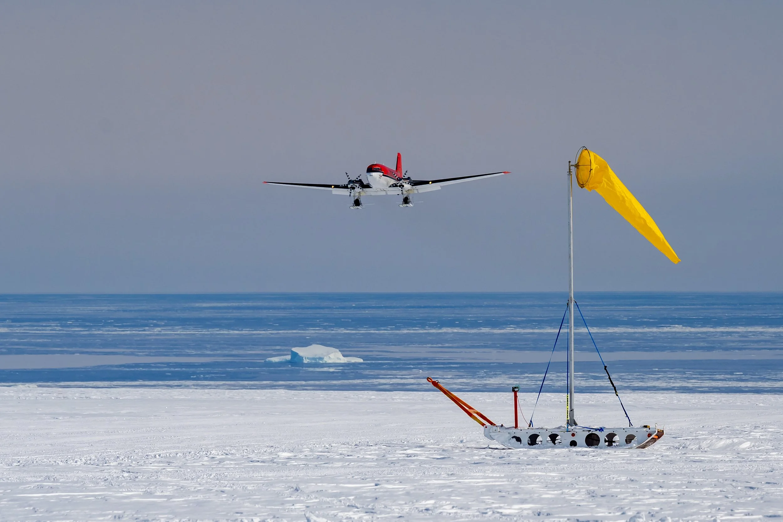 C565 - 29th of October 3:11 pm - Ken Borek Basler C-FMKB (US program) arriving from McMurdo Station 