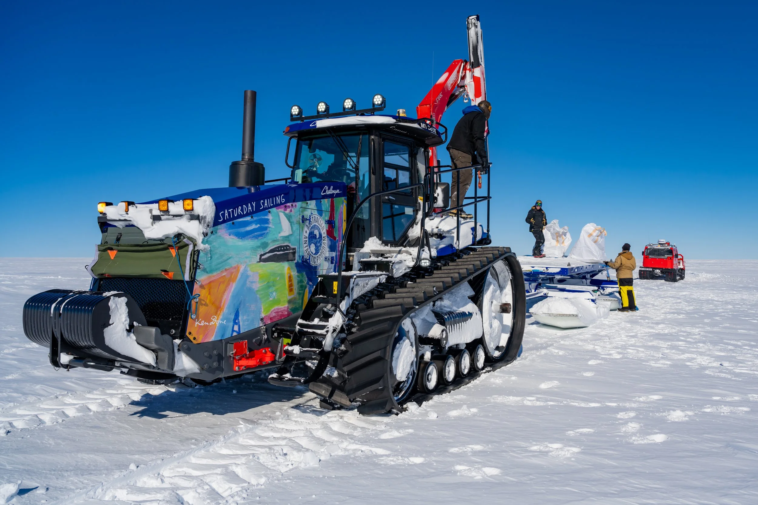C582 - 4th of October 12:37 pm - Packages being retrieved after the RAAF C17 A Globemaster III airdrop