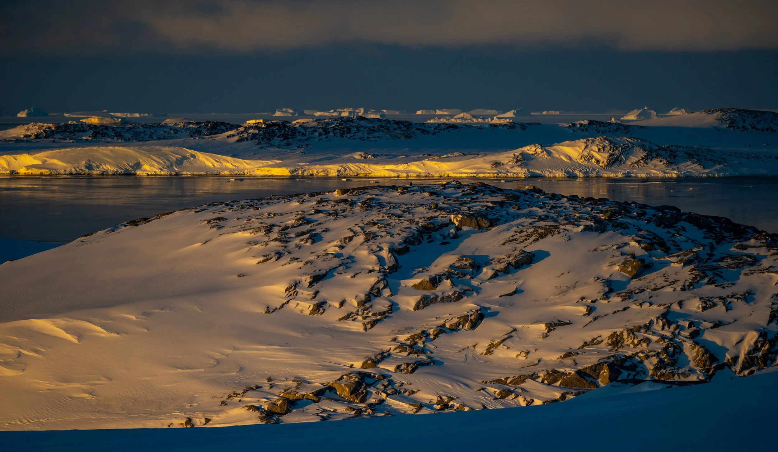 C590 - 6th of October 6:54 pm - sunset over Budnick Hill and Newcomb Bay