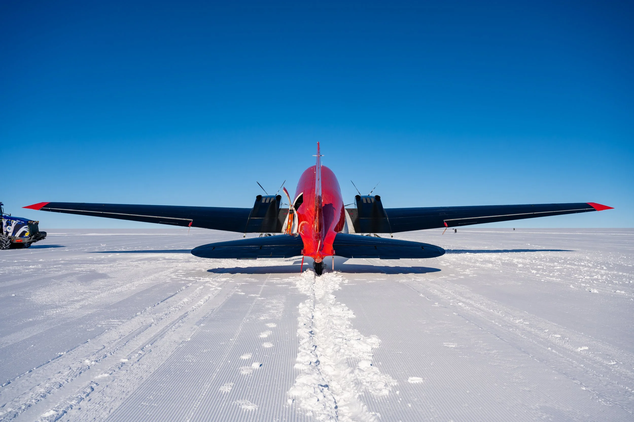 C635 - 12th of November 2022 8:11 pm - Ken Borek Basler C-GJKB (Aus) at Casey Skiway after flying from McMurdo Station