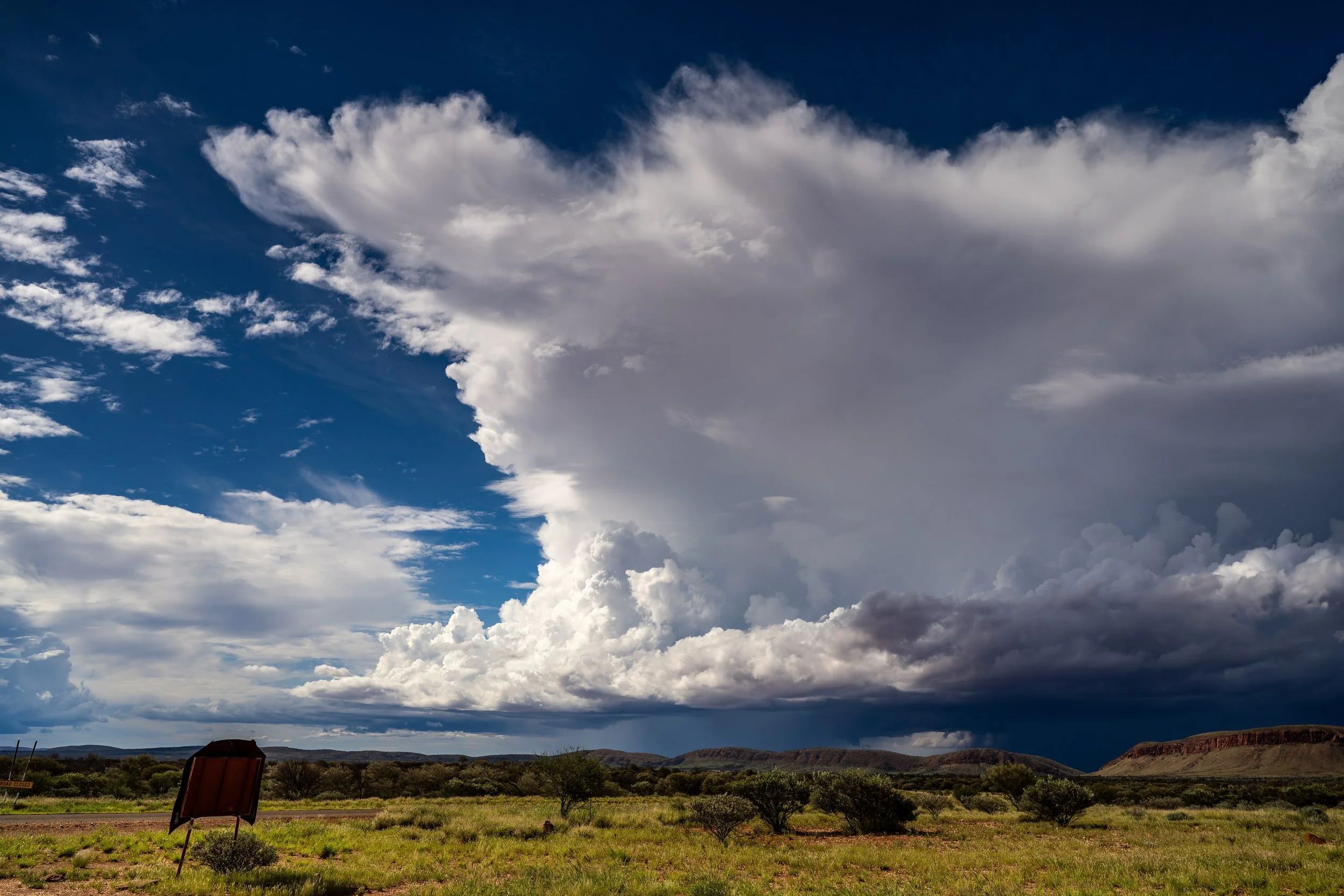G032- 10th of December 2024 15:59 - Cumulonimbus north of Purli Yurliya (Rawlinson Ranges).