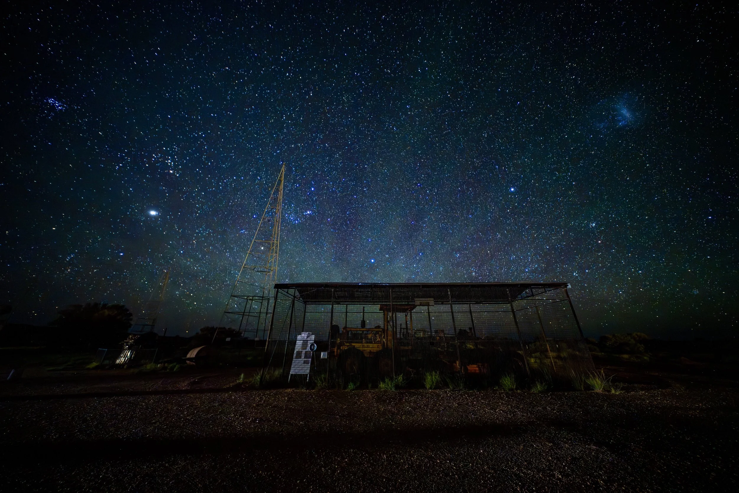 G083- 2nd of December 2024 21:22  - Night shot of the southern sky - with Blue Streak Rocket (first Stage) - taken with LAOWA FFII 10mm F2.8 C&D Dreamer lens ISO 1000 f/2.8 exp 15sec
