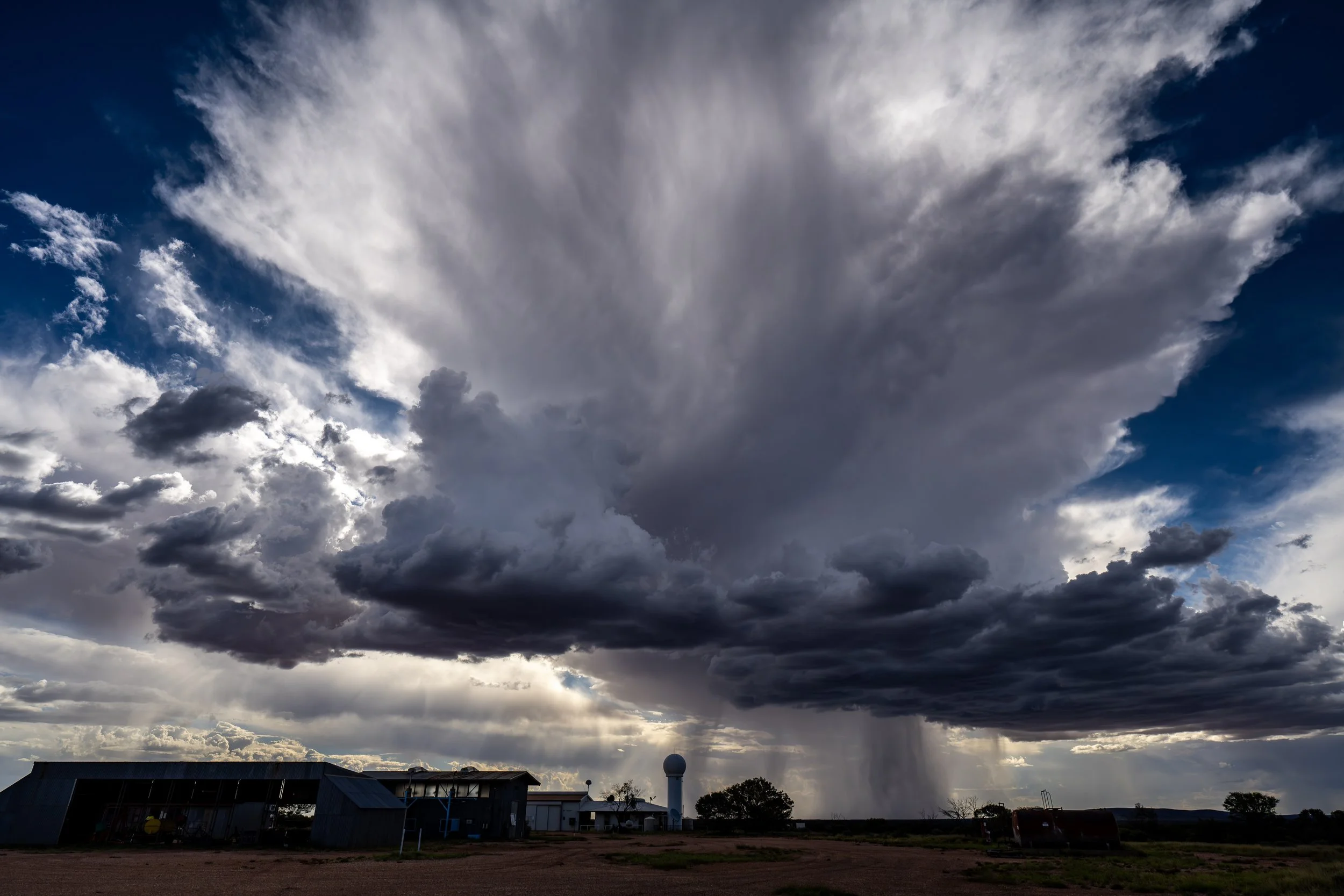 088- 5th of December 2024 16:24 - Afternoon build up of cumulonimbus cloud - view from Giles to the west.