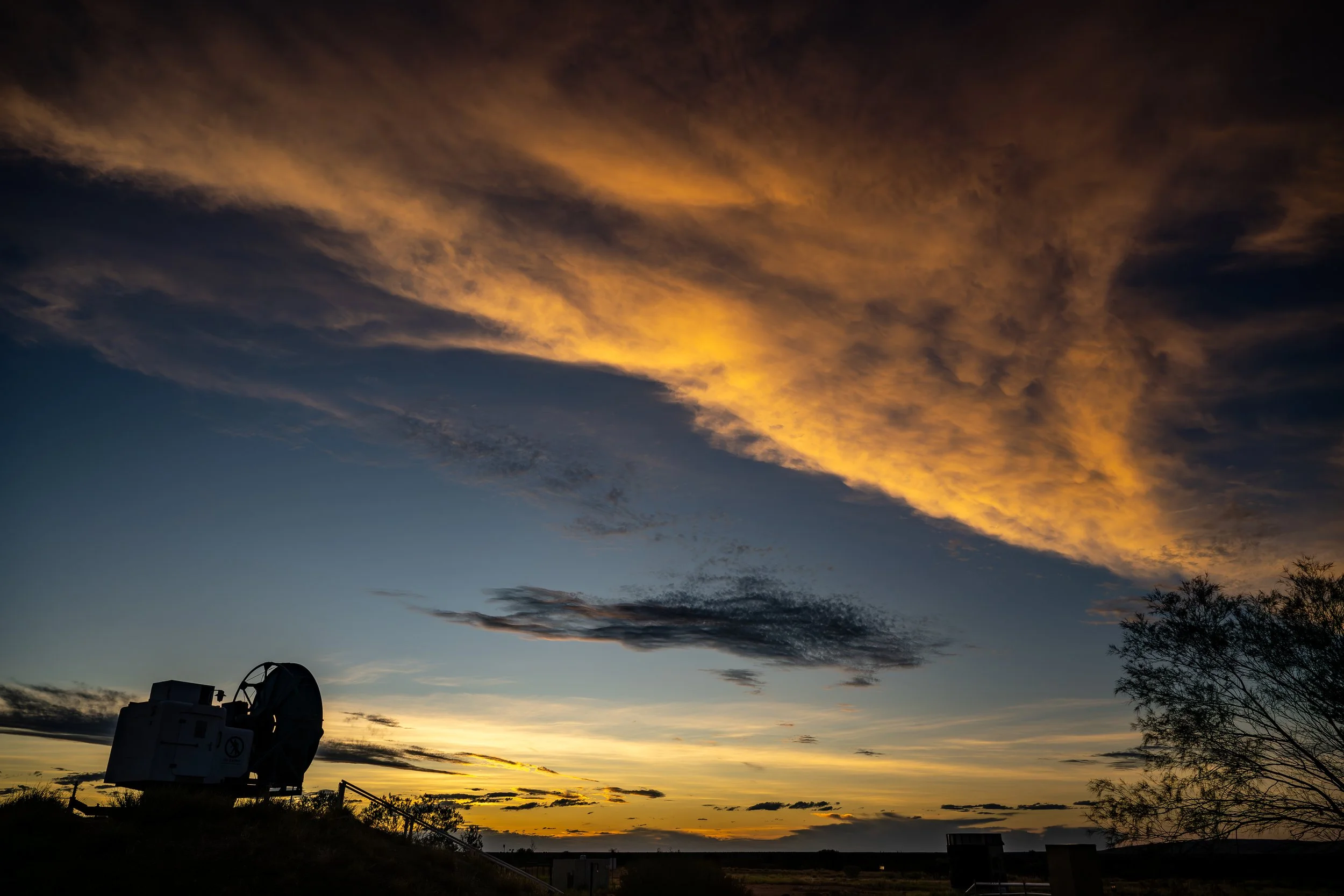 G107 -12th of January  2025 18:24 - Sunset over the old WF2 radar
