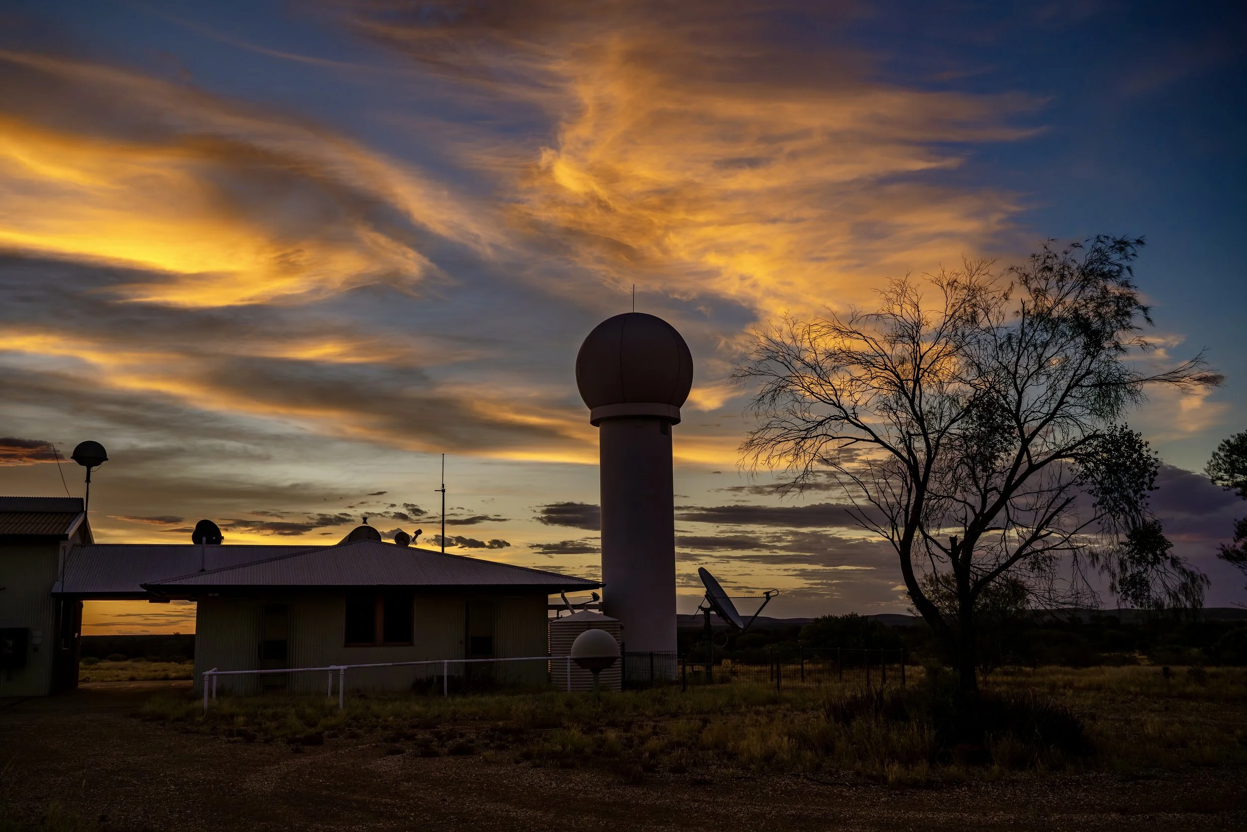 G135 -23rd of January  2025 18:22 - Sunset over Giles Weather Station