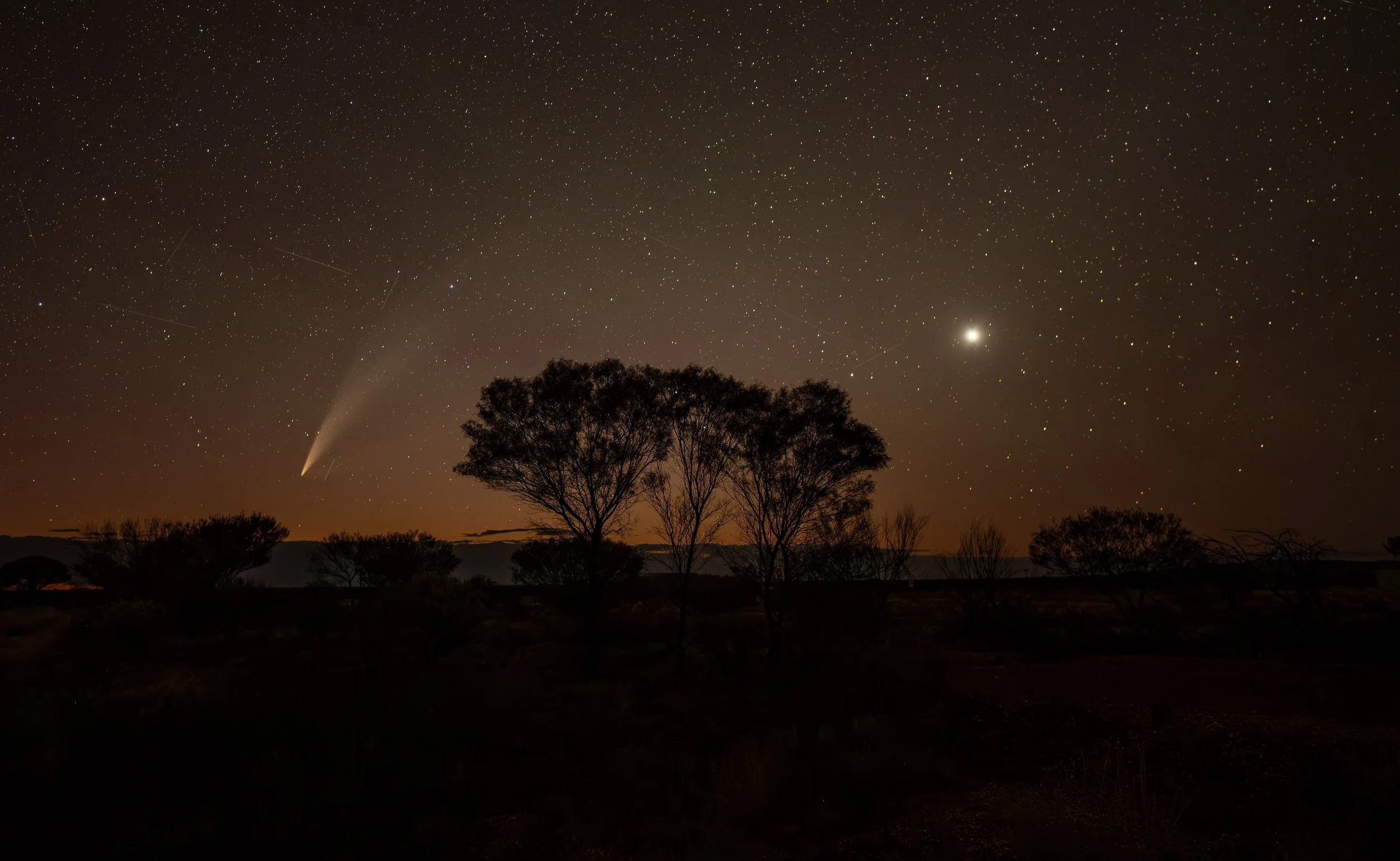 G161 -26th of January  2025 19:40 - Sunset glow with Venus and C/2024 G3(ATLAS) comet 