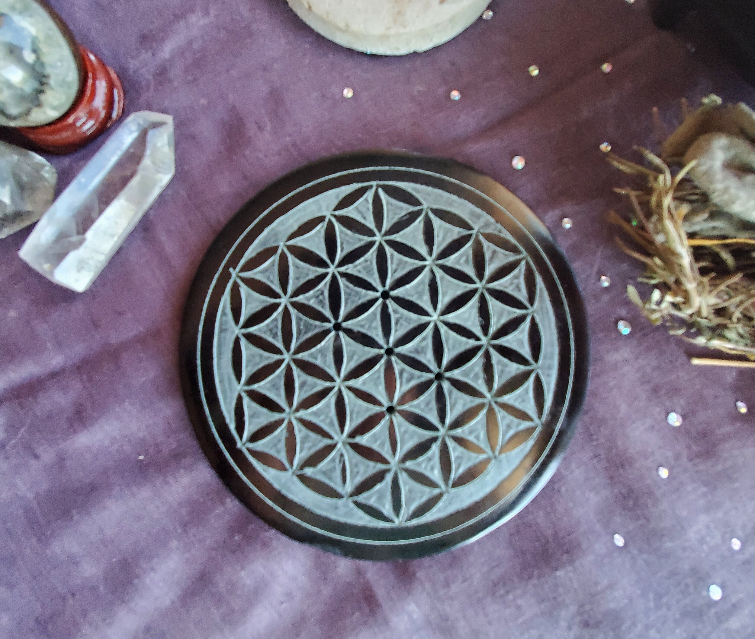 Flower of Life Altar Tile