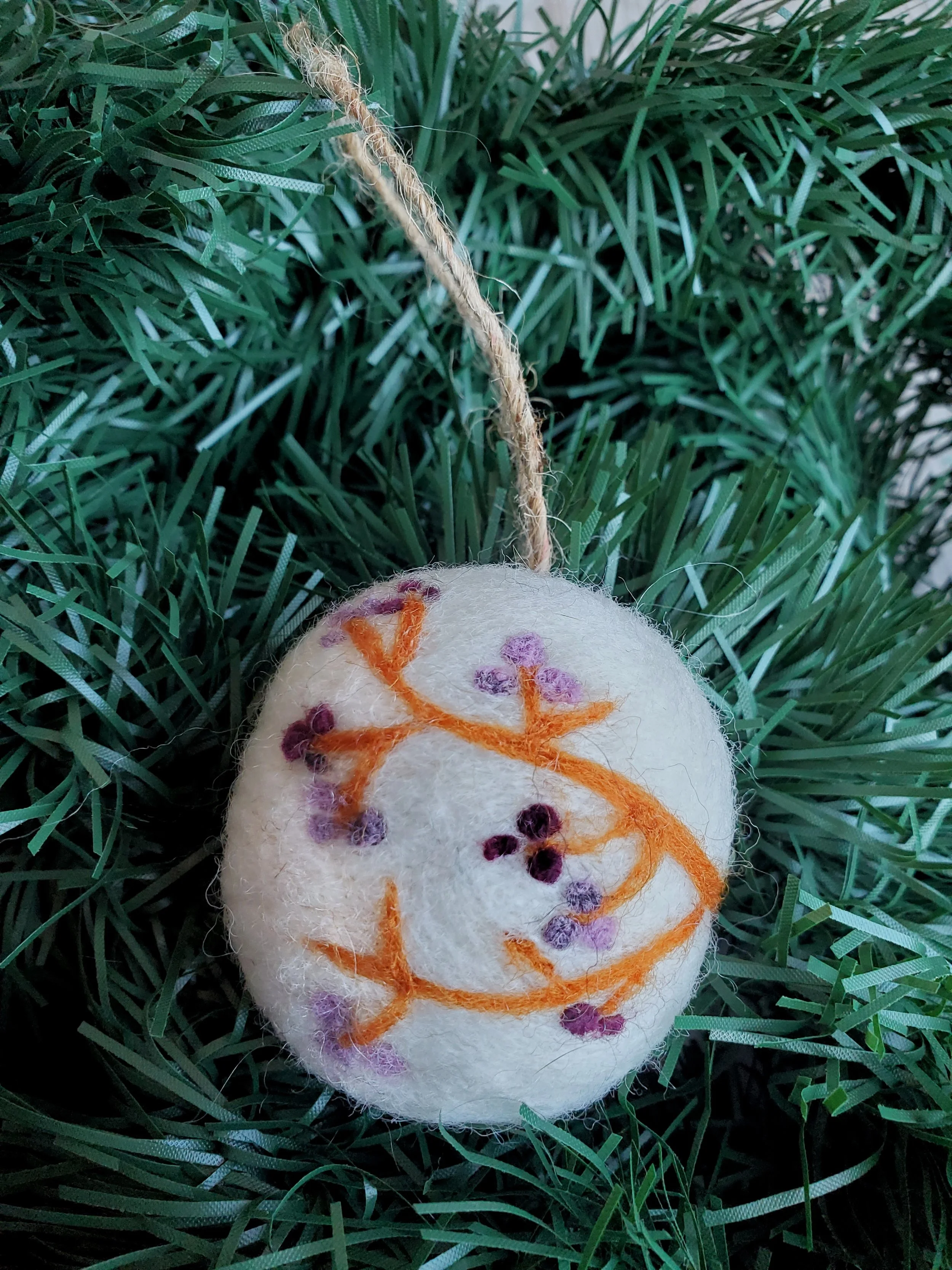 Felted Yule Ornaments