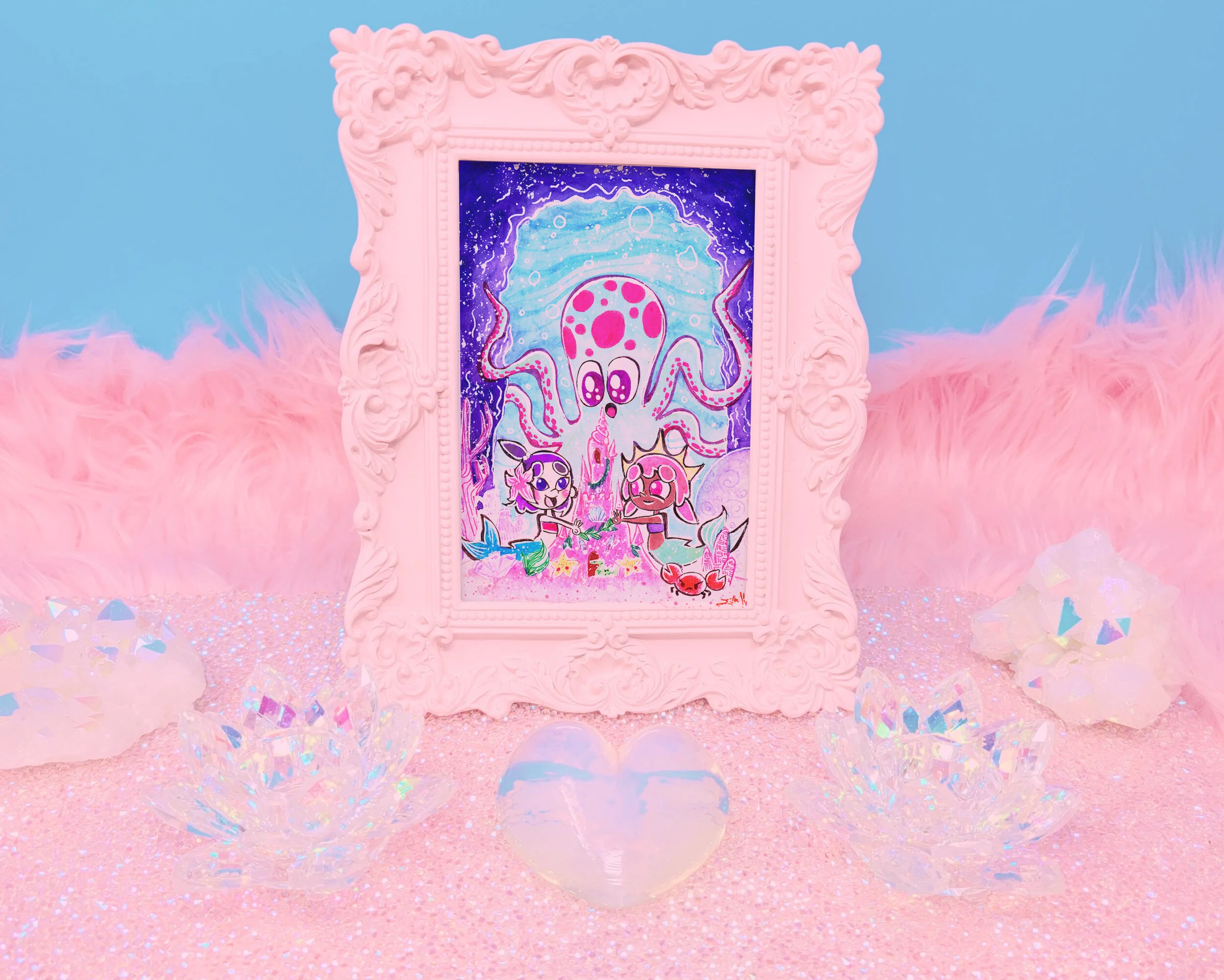 Build a Sandcastle with Me Art Print