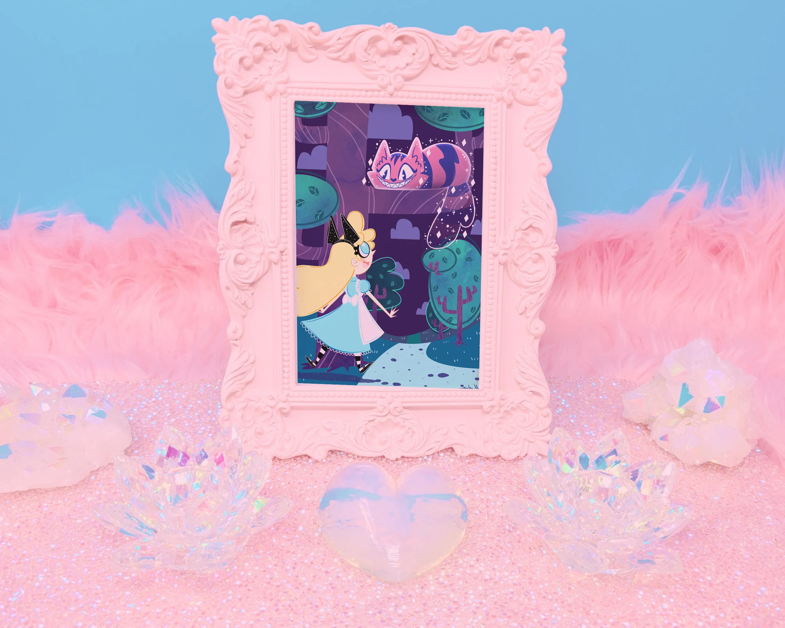 We're All Mad Here Art Print