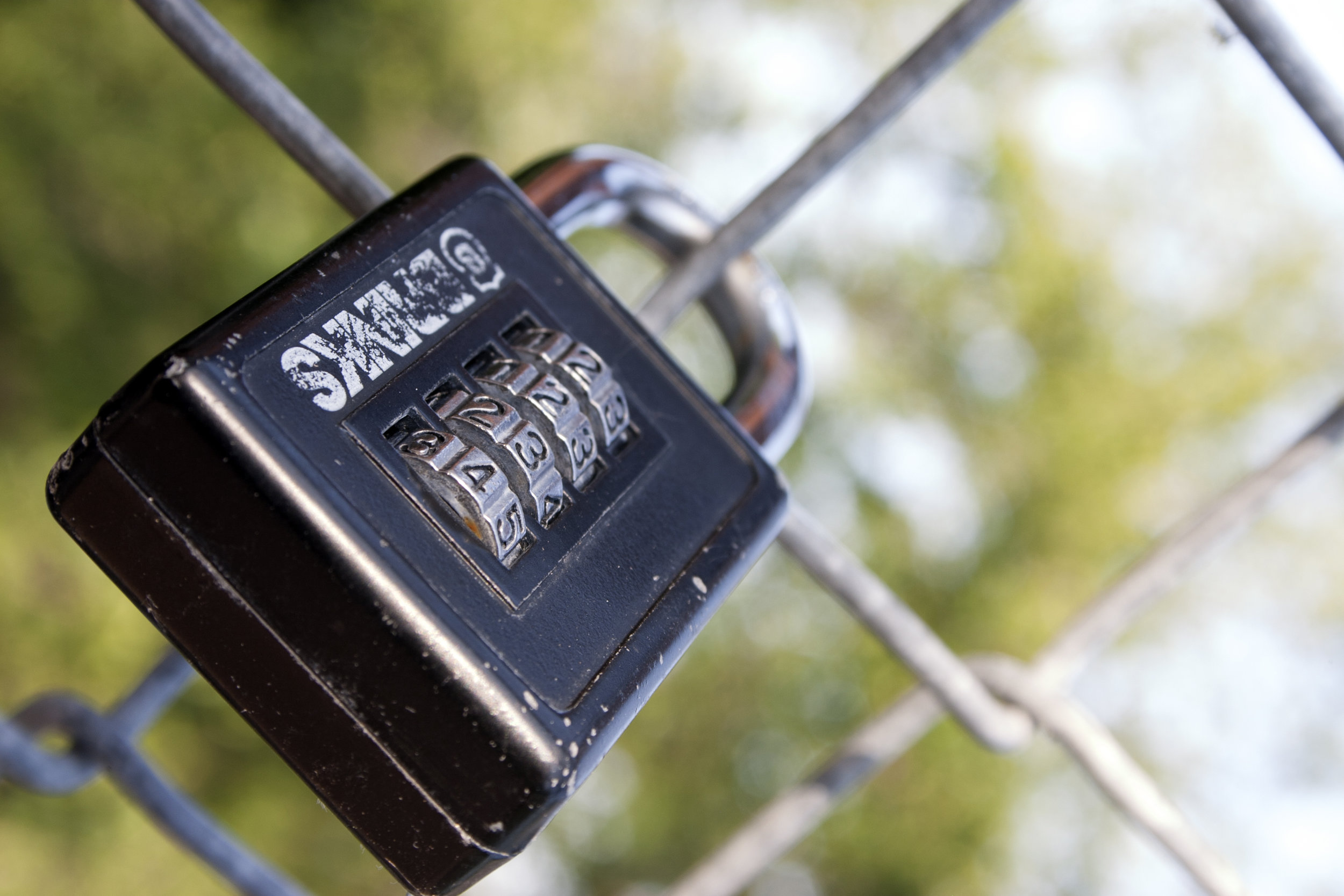 Lock on a Fence