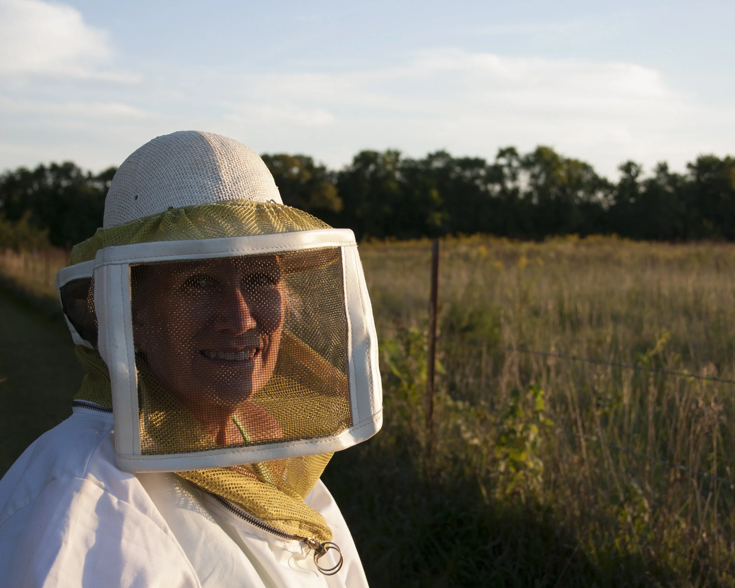 Beekeeper Before Sunset