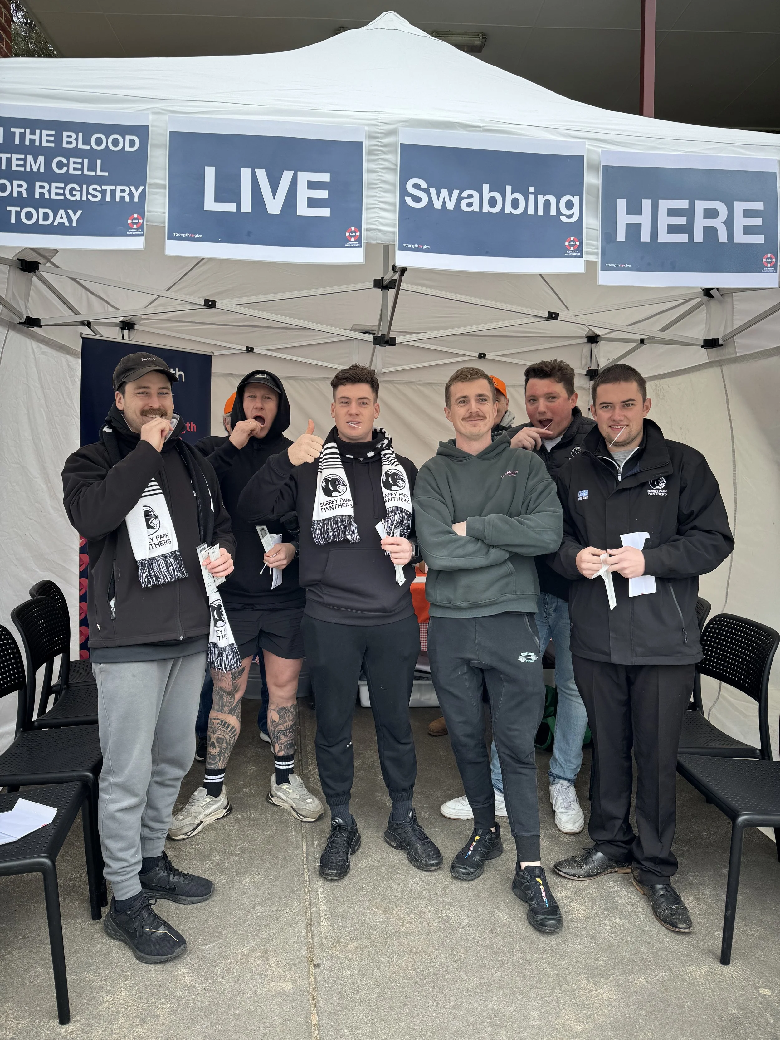 Surrey Park Football Club Awareness Match and Live Swabbing Event