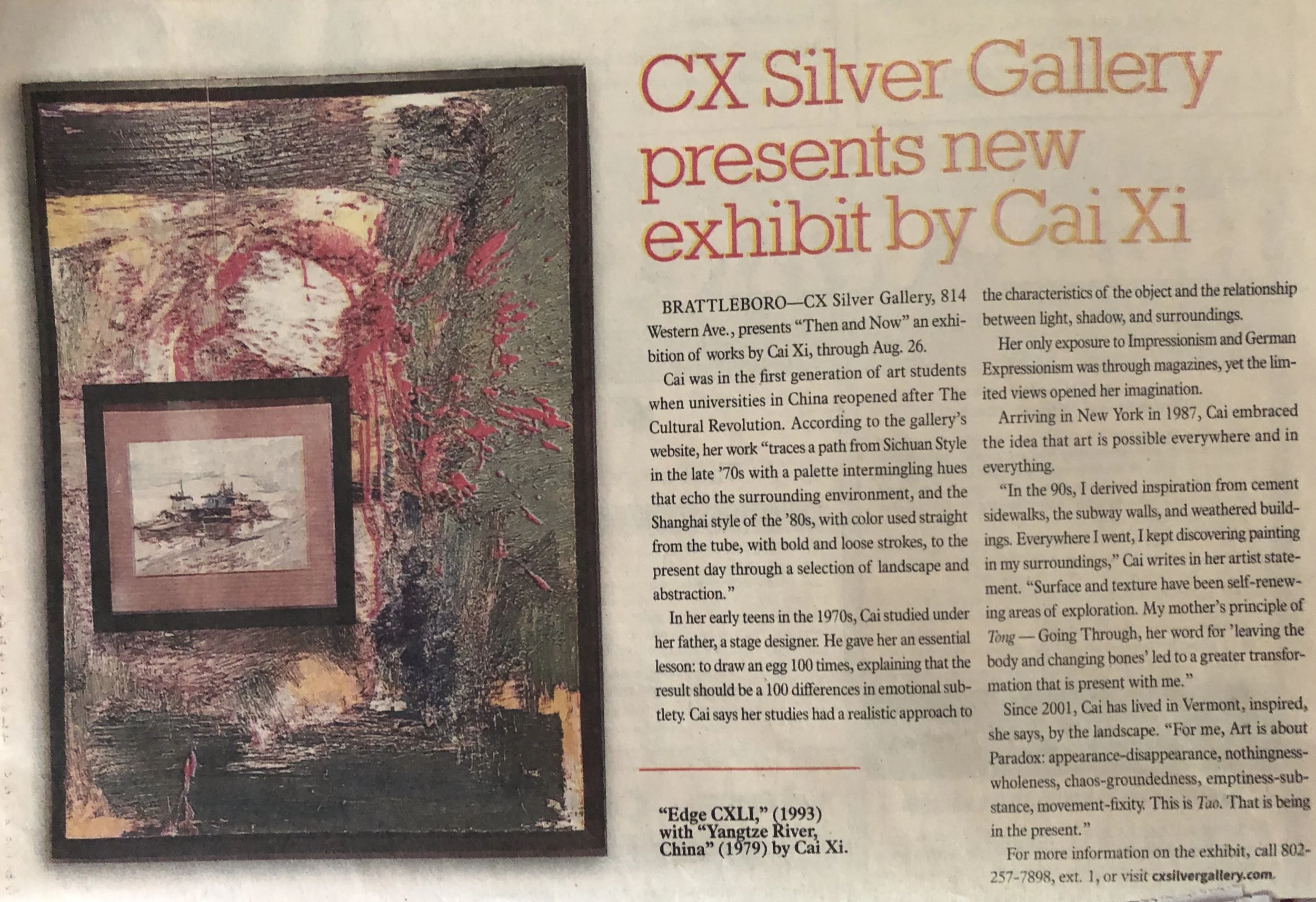 Cai Xi Featured in The Commons