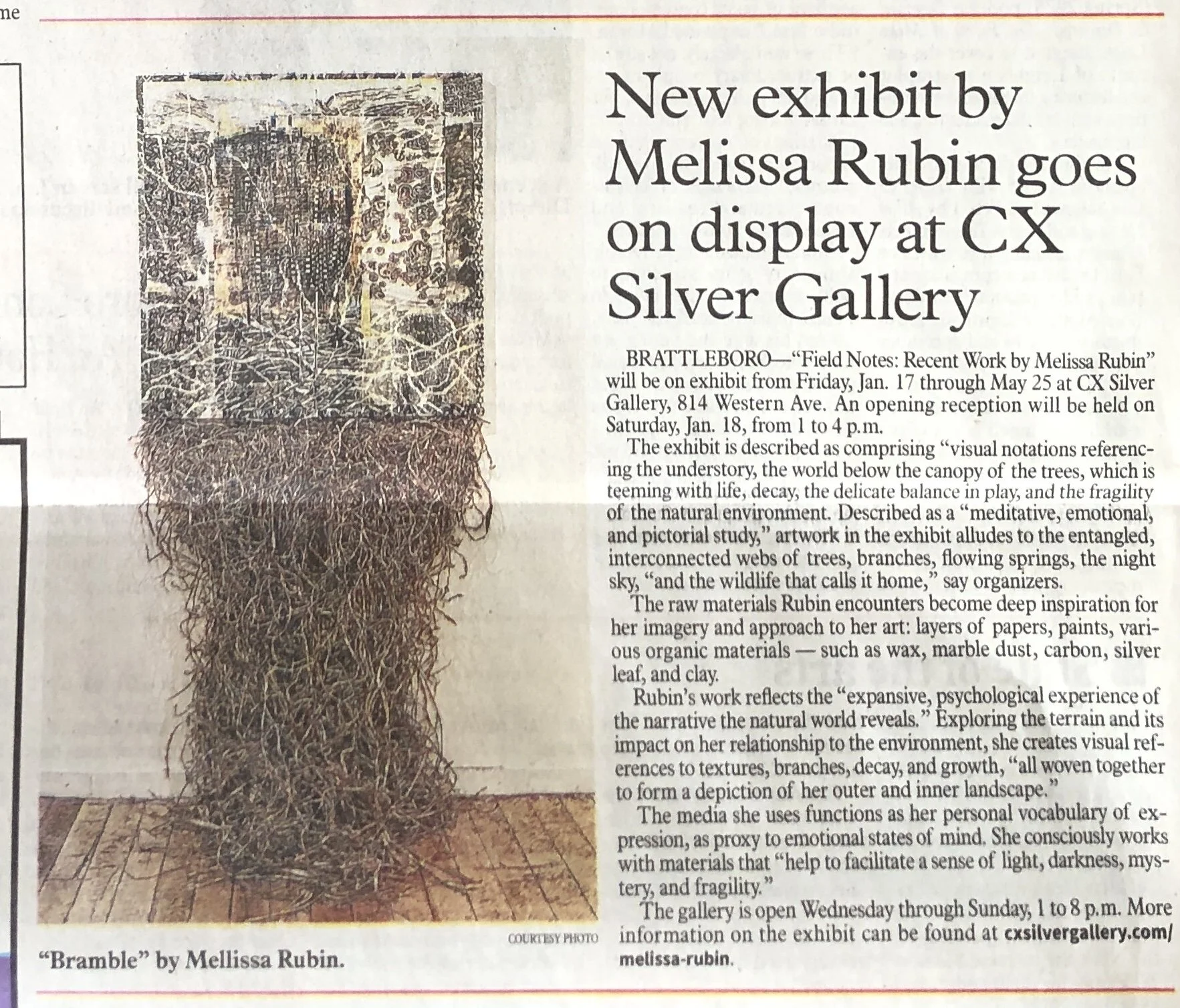 Melissa Rubin - FIELD NOTES: Recent Work