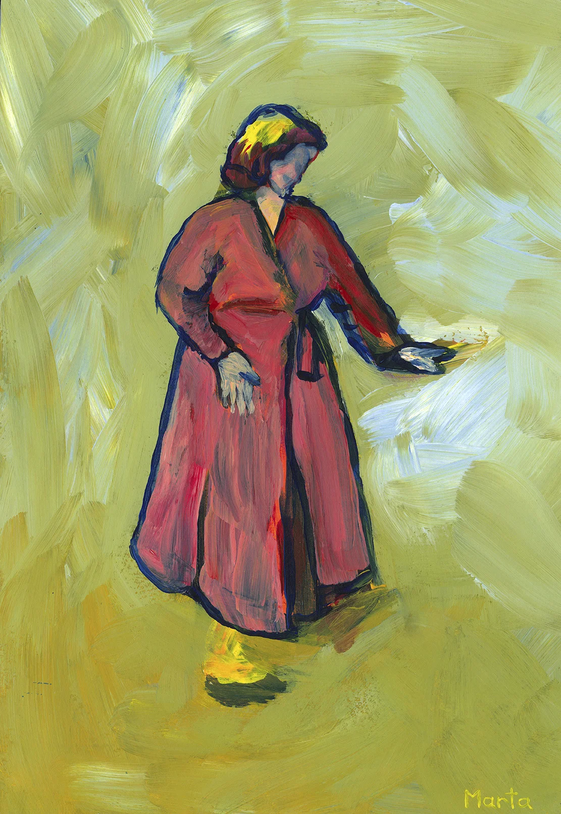 Adoration's red dress