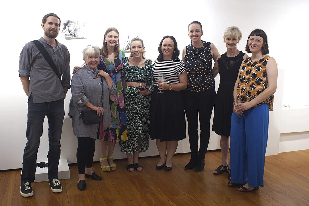 (L to R): Chris Hagen,  Maikki Toivanen, Ally McKay, Tess Mehonoshen,  Marta Larzabal, Lucy Di Mauro, Christine Scott, Claudia Husband