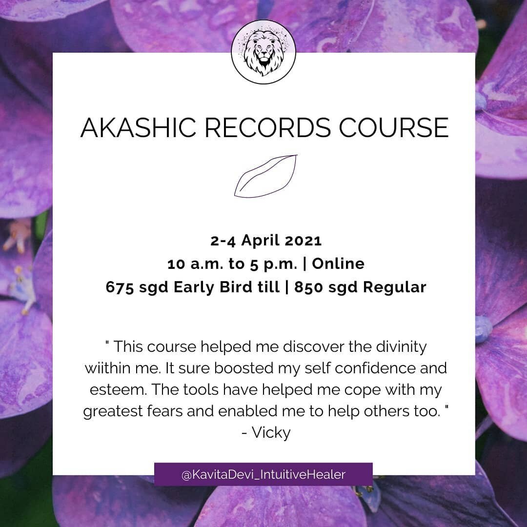 I'm excited to announce my next online Akashic Records course in April, over Good Friday weekend. So you don't have to take a day off work, and you have time to process what we will be learning together!
🌞
Friday 2 April 2021 to Sunday 4 April 2021
