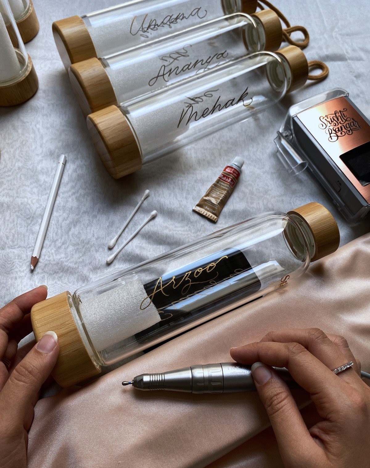 Engraved Glass Bottles