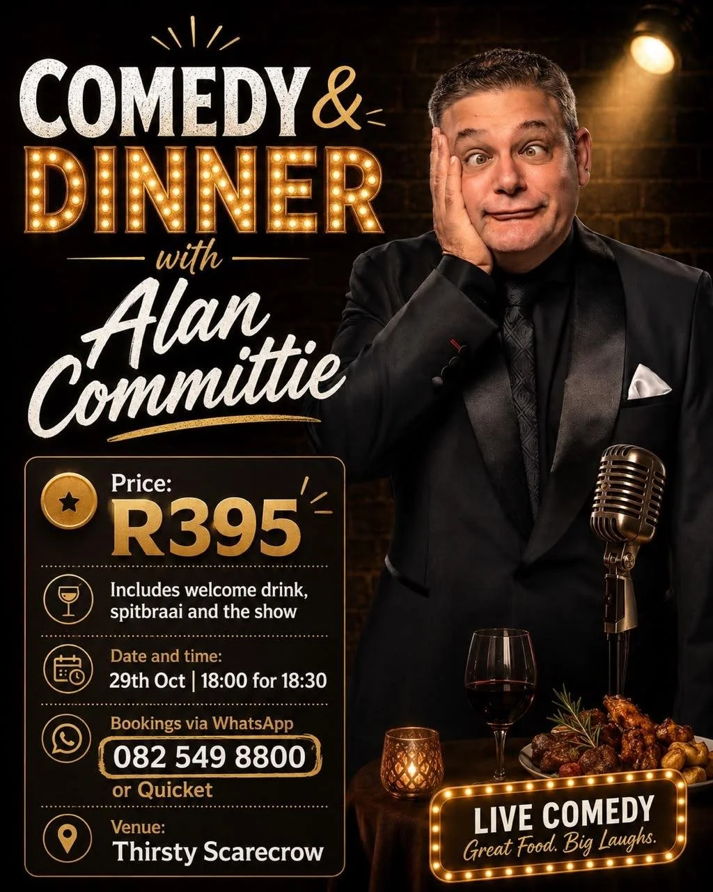 Comedy &amp; Dinner with Alan Committie