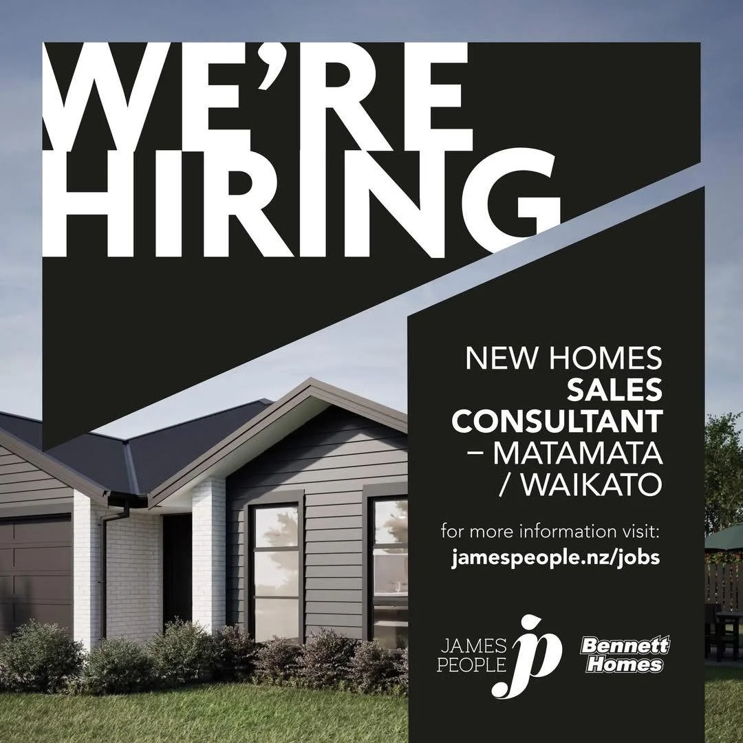 If you have an eye for design, love property and homes and like the opportunity to earn based on results, now is exactly the right time to join Bennett Homes in Matamata!

Being a new home sales consultant is fun, challenging and rewarding!

Reach ou